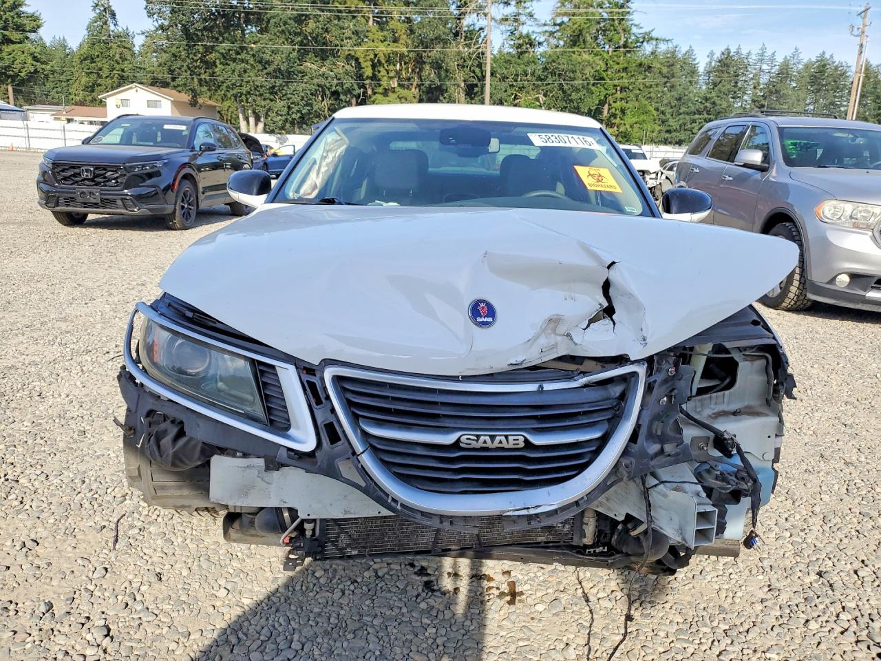 2011 Saab 9-5 Turbo Белый vin: YS3GN4AR9B4000569