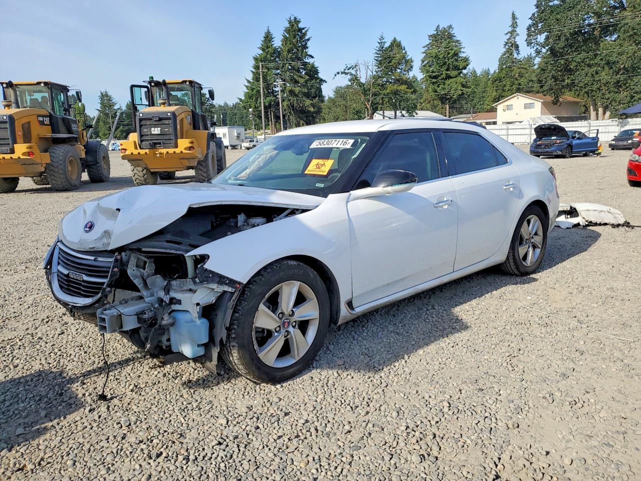 2011 Saab 9-5 Turbo White vin: YS3GN4AR9B4000569