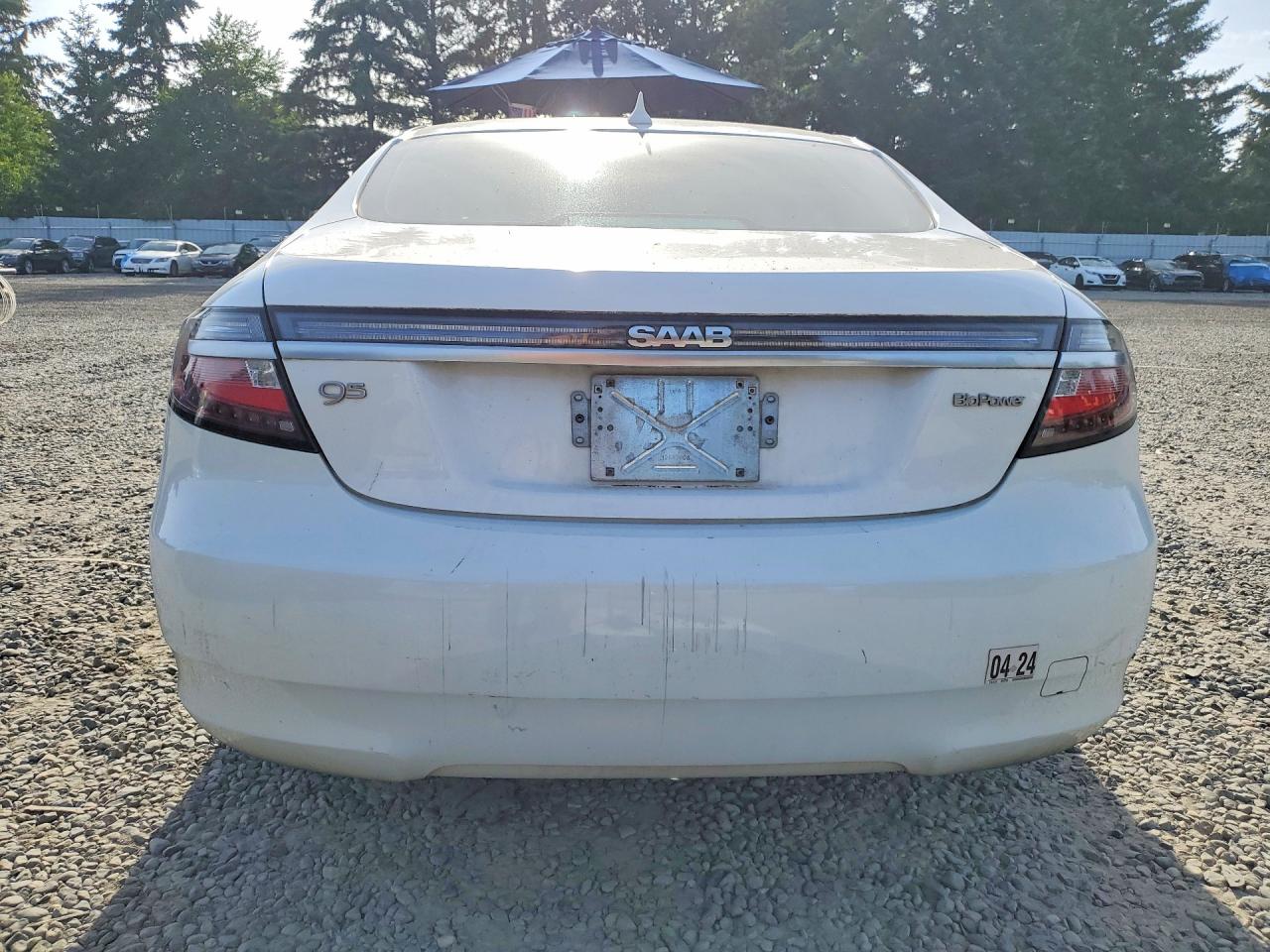 2011 Saab 9-5 Turbo Белый vin: YS3GN4AR9B4000569