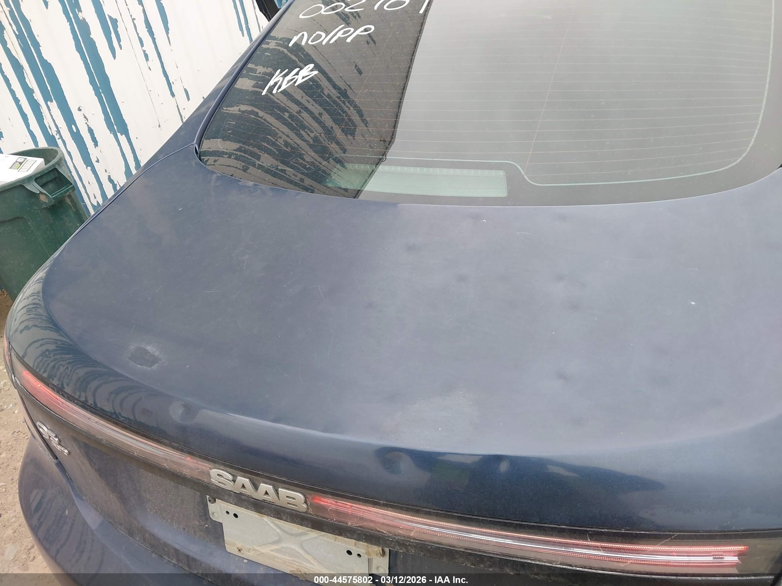 2010 Saab 9-5 Aero Blue vin: YS3GR4BJ6A4002789