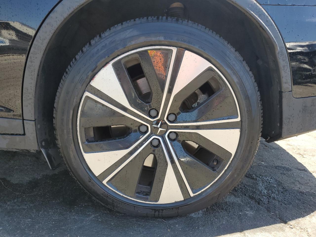 2023 Polestar 2 Black vin: YSMED3KA0PL145201 Damage: Left Rear Wheel, Curb Rash, > 12 Inches