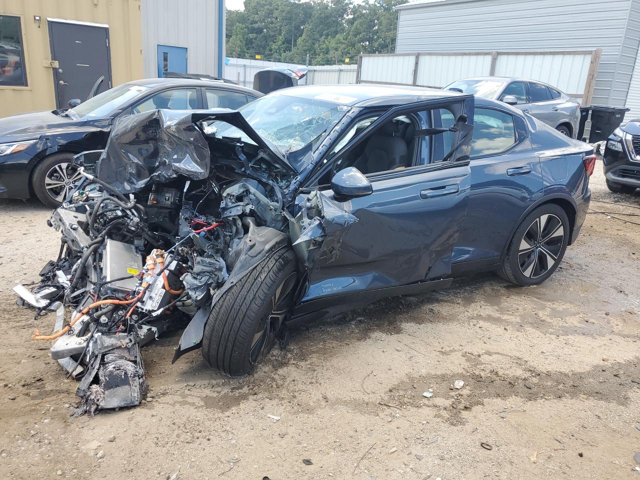 2024 Polestar 2 Blue vin: YSMFD3KA6RL212634 Damage: Windshield, Broken, Replacement Required