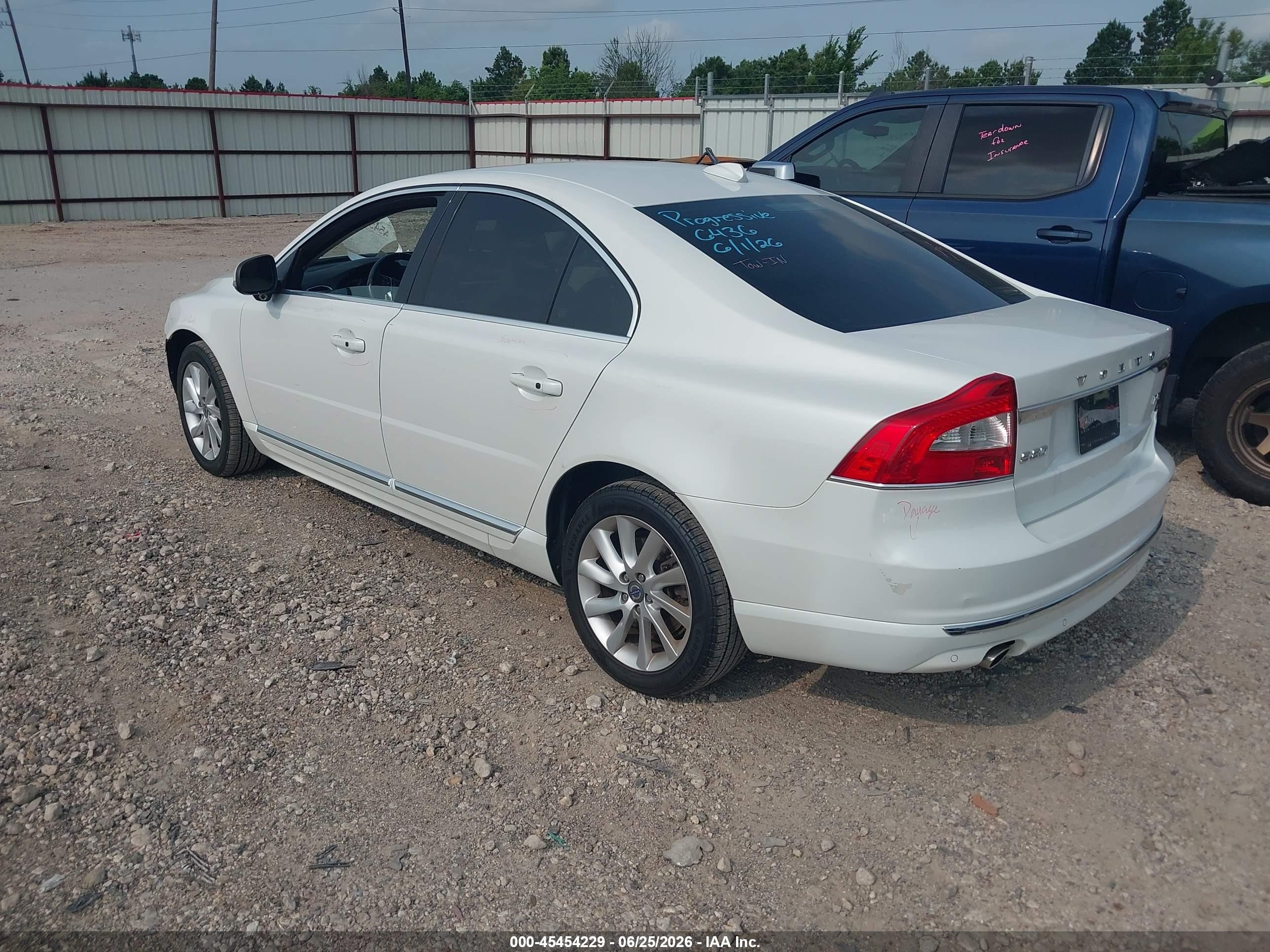 2015 Volvo S80 T5 Platinum White vin: YV126MAD2F1184595
