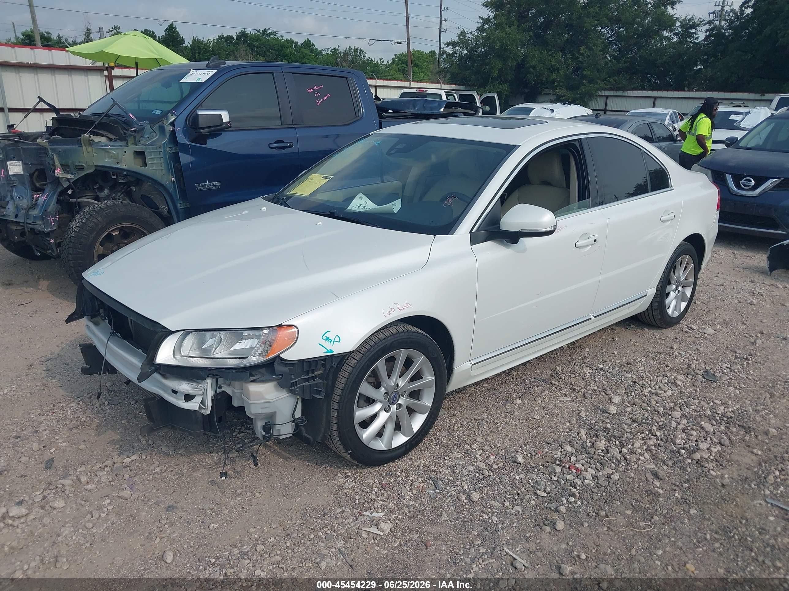 2015 Volvo S80 T5 Platinum White vin: YV126MAD2F1184595