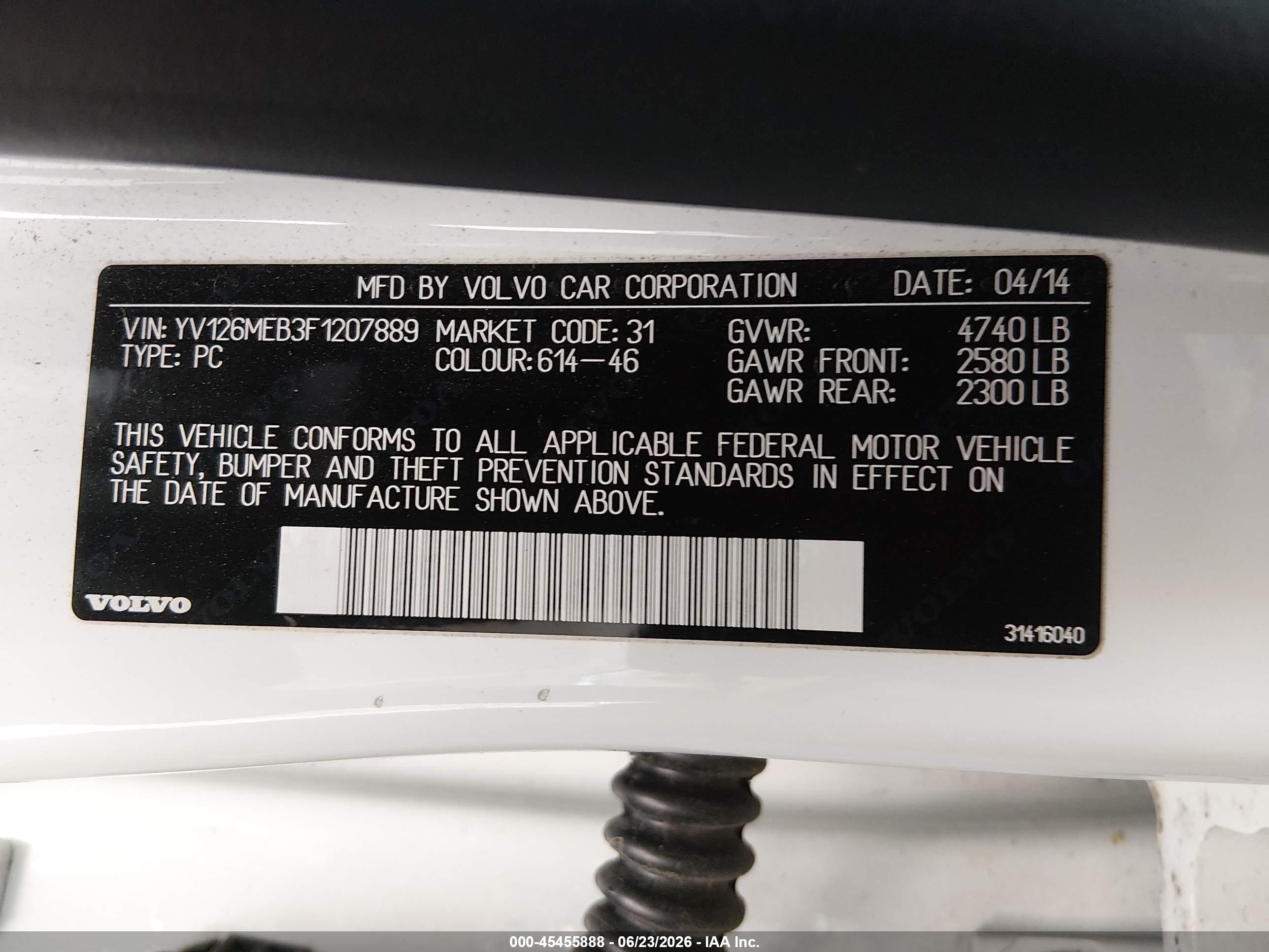 2015 Volvo V60 T5 Premier White vin: YV126MEB3F1207889