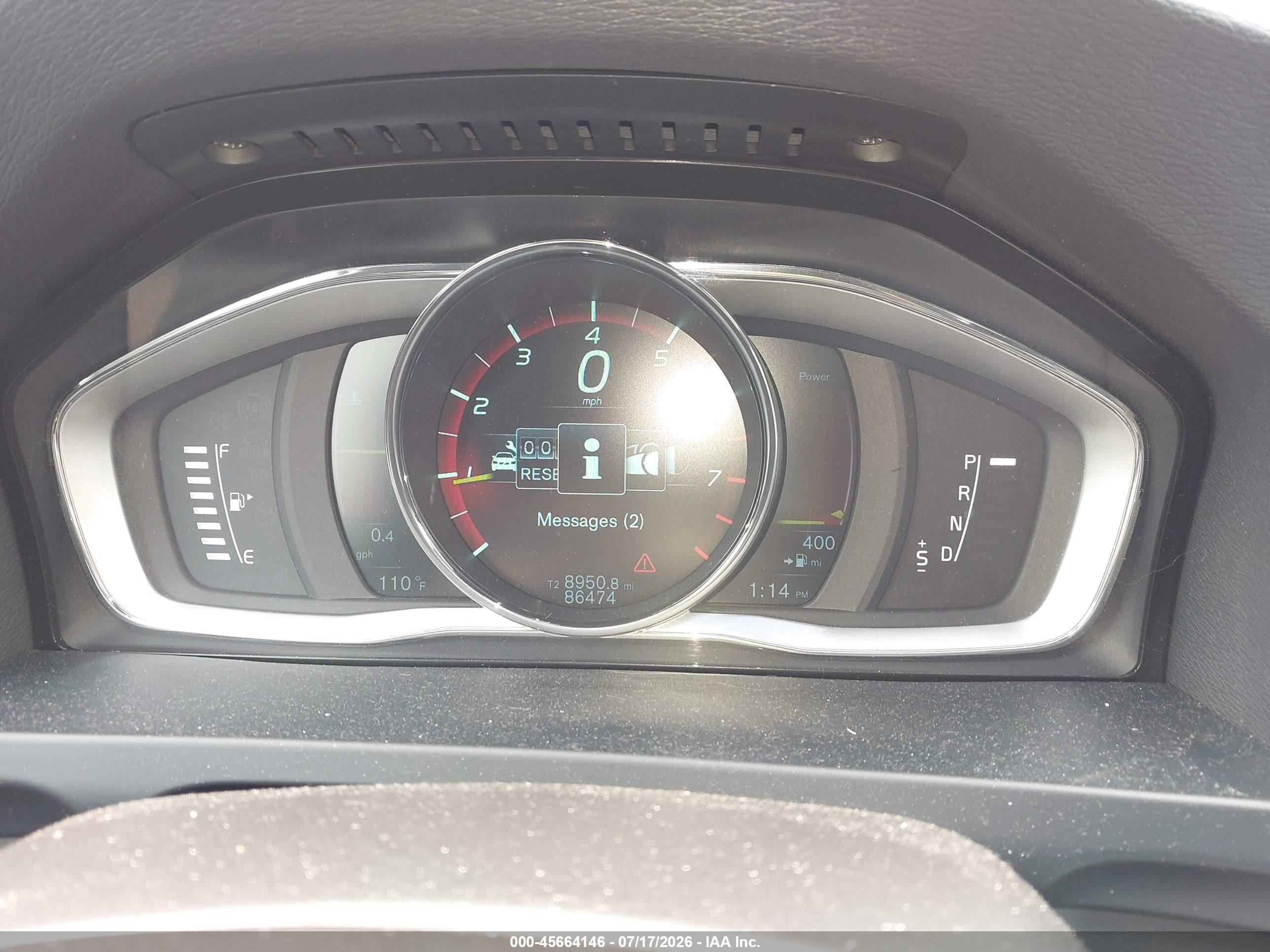 2015 Volvo S60 T5 Premier Silver vin: YV126MFB4F1305070