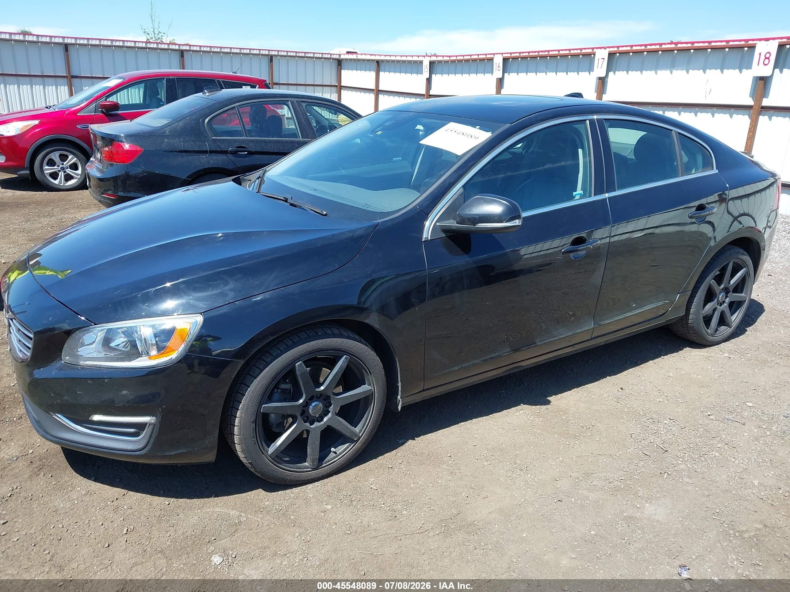 2015 Volvo S60 T5 Premier Black vin: YV126MFB8F2314171
