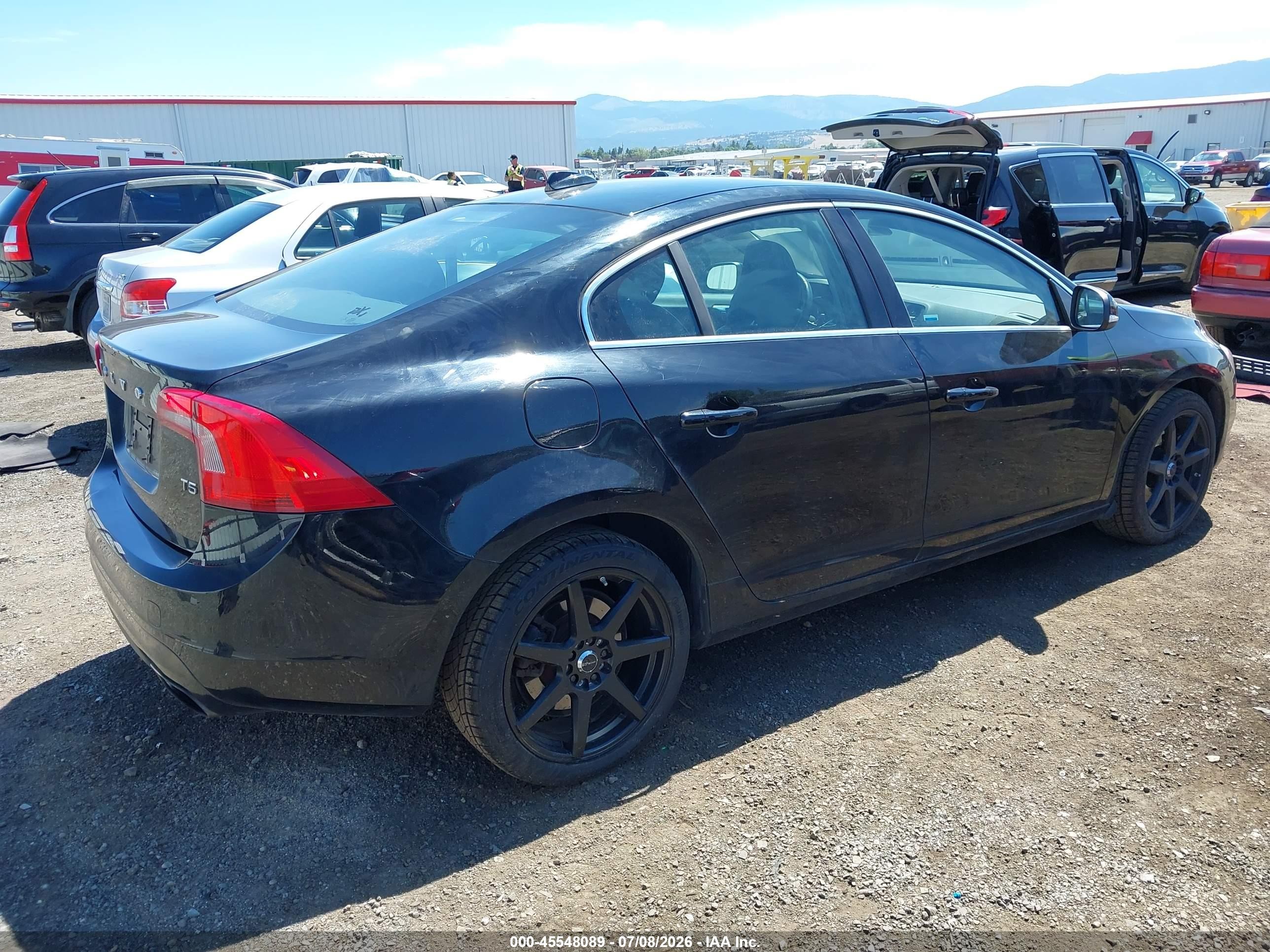 2015 Volvo S60 T5 Premier Black vin: YV126MFB8F2314171