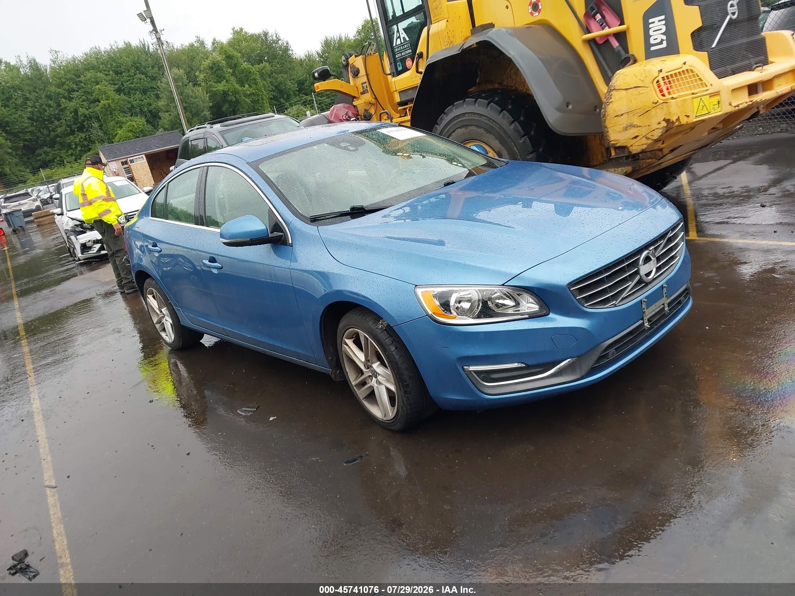 2015 Volvo S60 T5 Platinum Blue vin: YV126MFD6F2301937