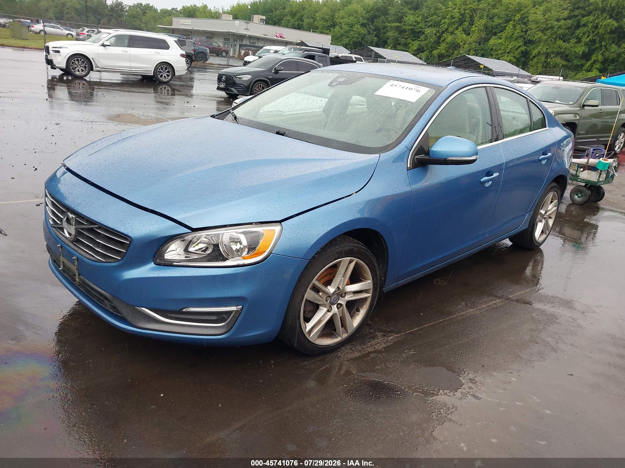 2015 Volvo S60 T5 Platinum Blue vin: YV126MFD6F2301937