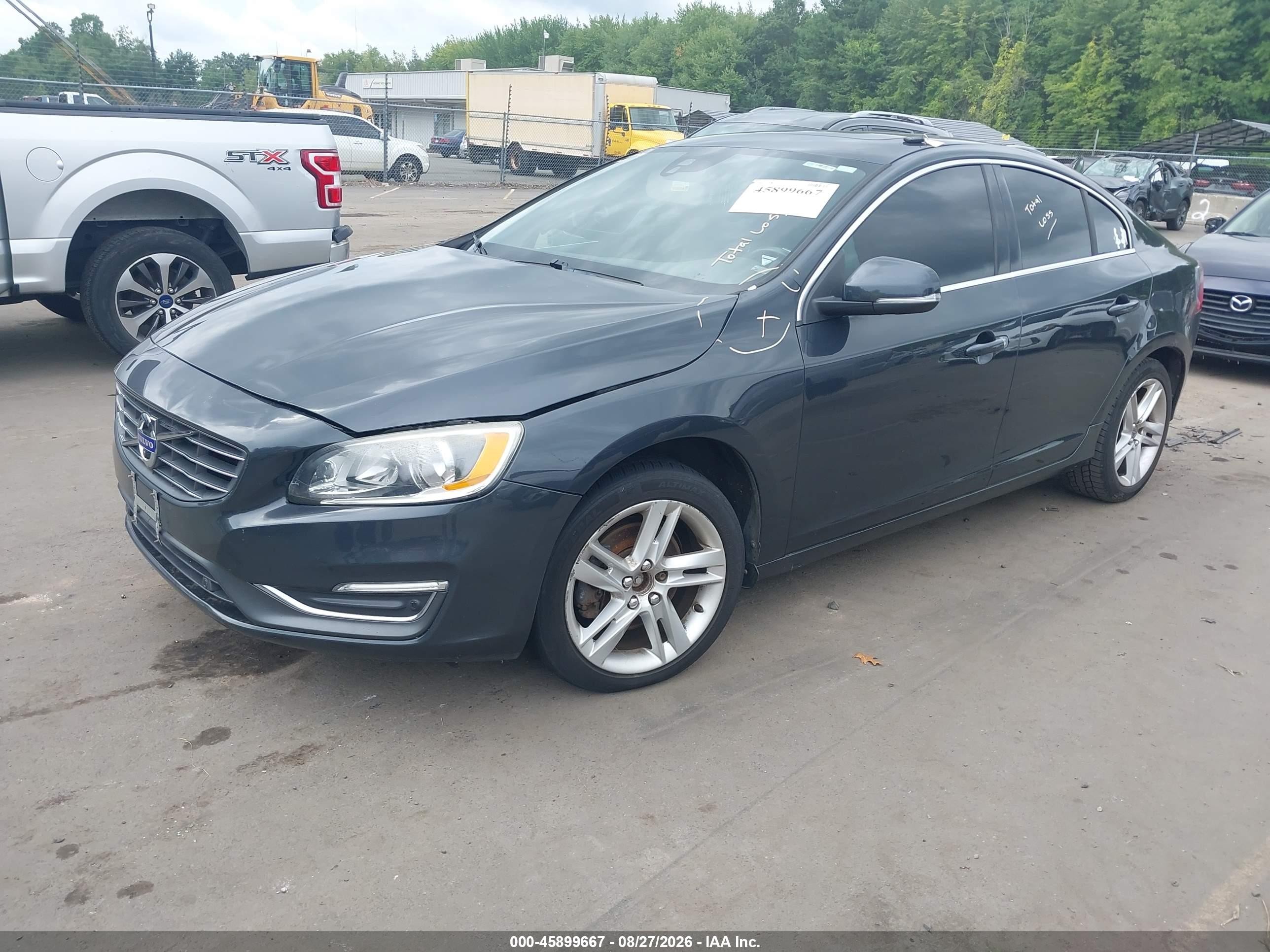 2015 Volvo S60 T5 Premier Black vin: YV126MFK1F1355604