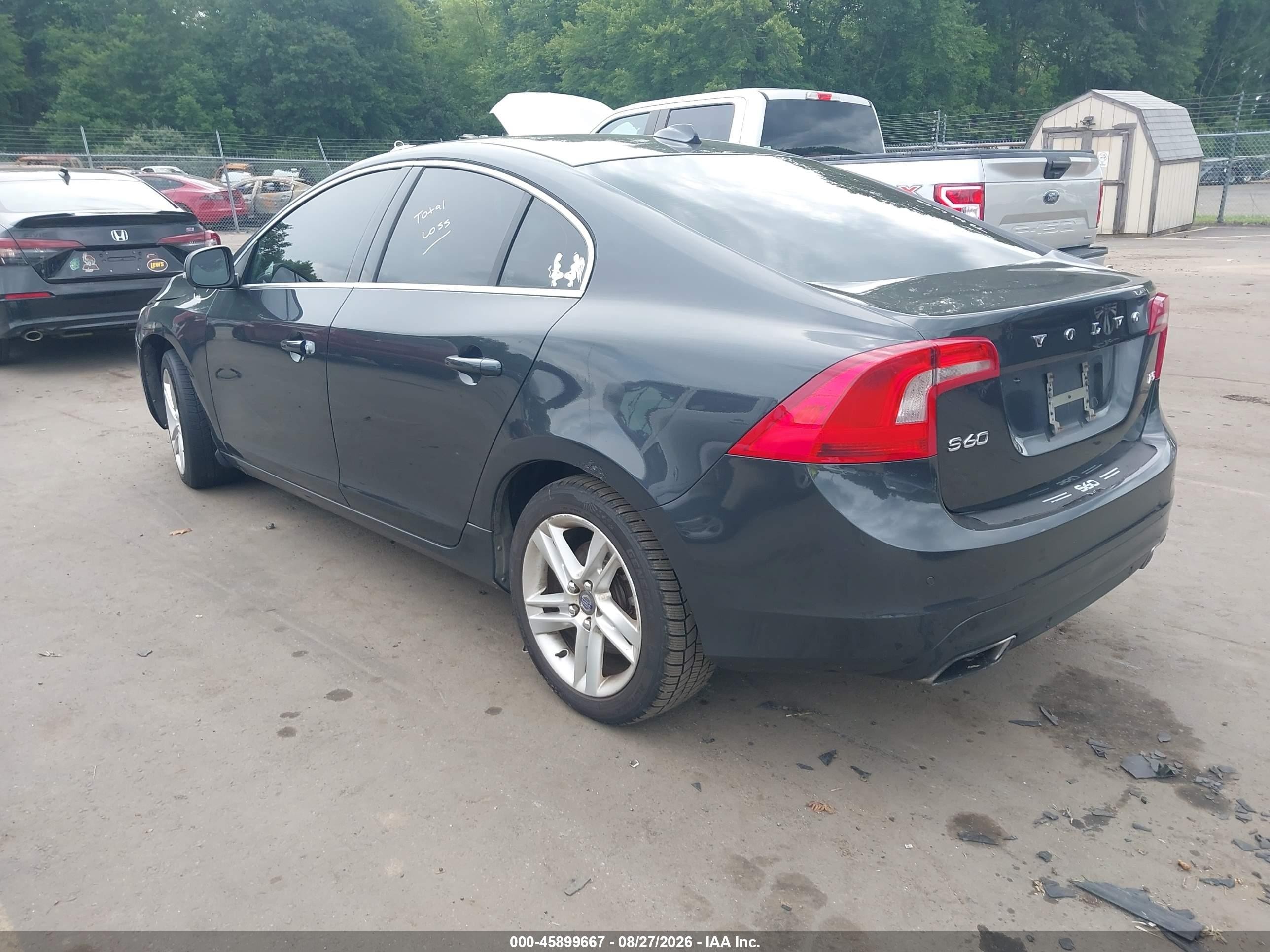 2015 Volvo S60 T5 Premier Black vin: YV126MFK1F1355604