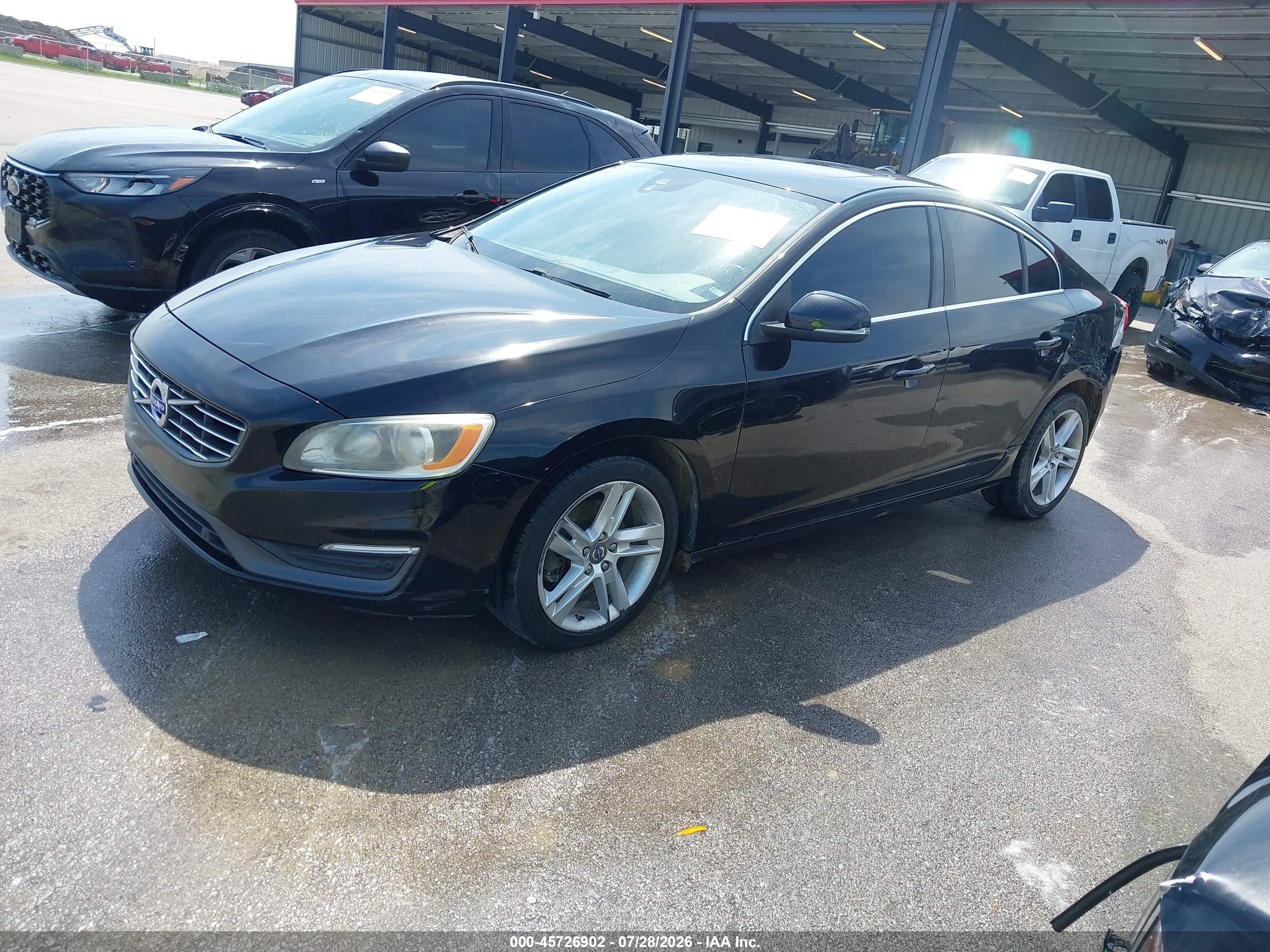 2015 Volvo S60 T5 Premier Черный vin: YV126MFK1F2338375