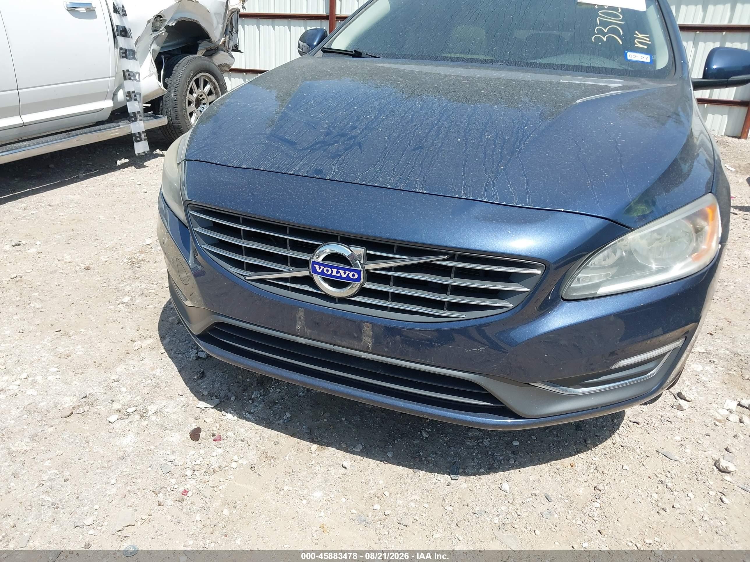 2015 Volvo S60 T5 Premier Blue vin: YV126MFK2F1337032