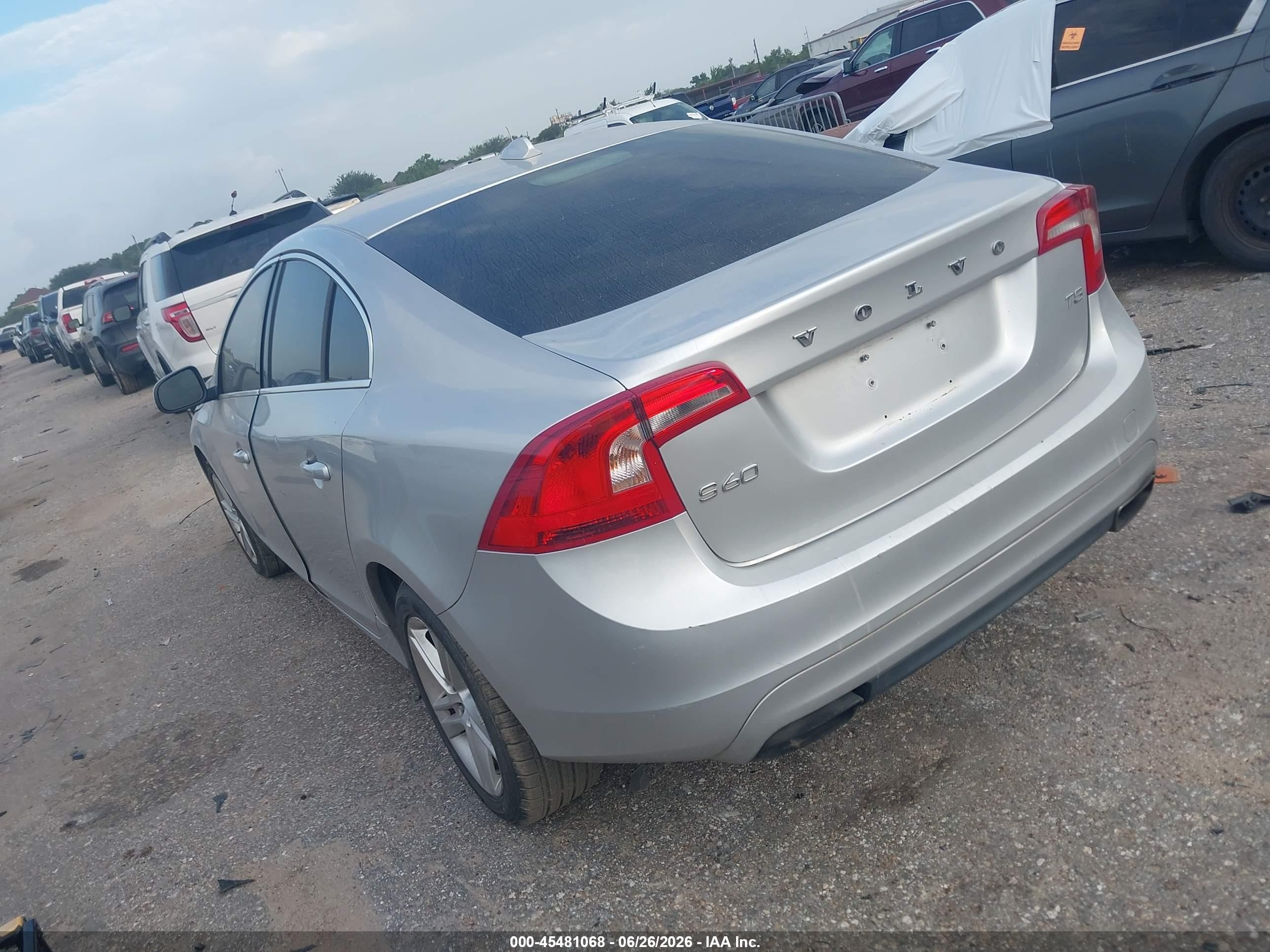 2015 Volvo S60 T5 Premier Silver vin: YV126MFK3F1342496