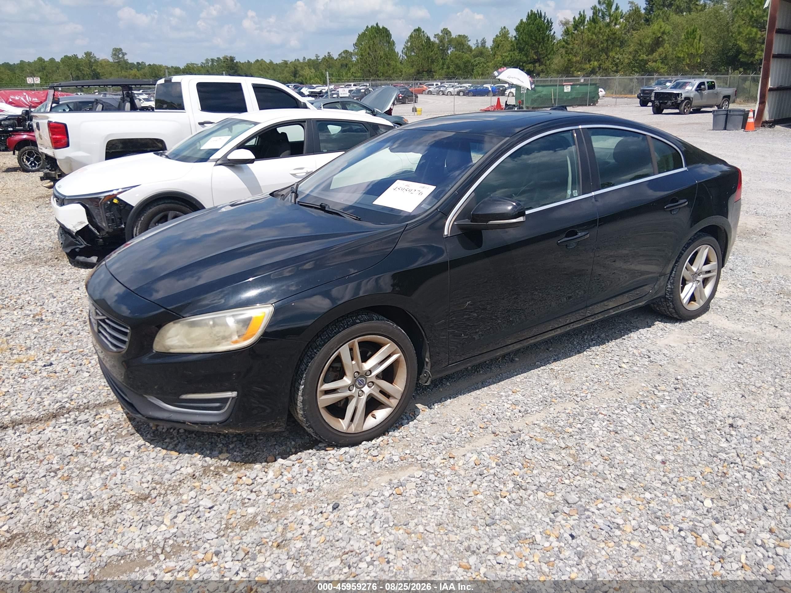 2015 Volvo S60 T5 Premier Black vin: YV126MFK4F1344970