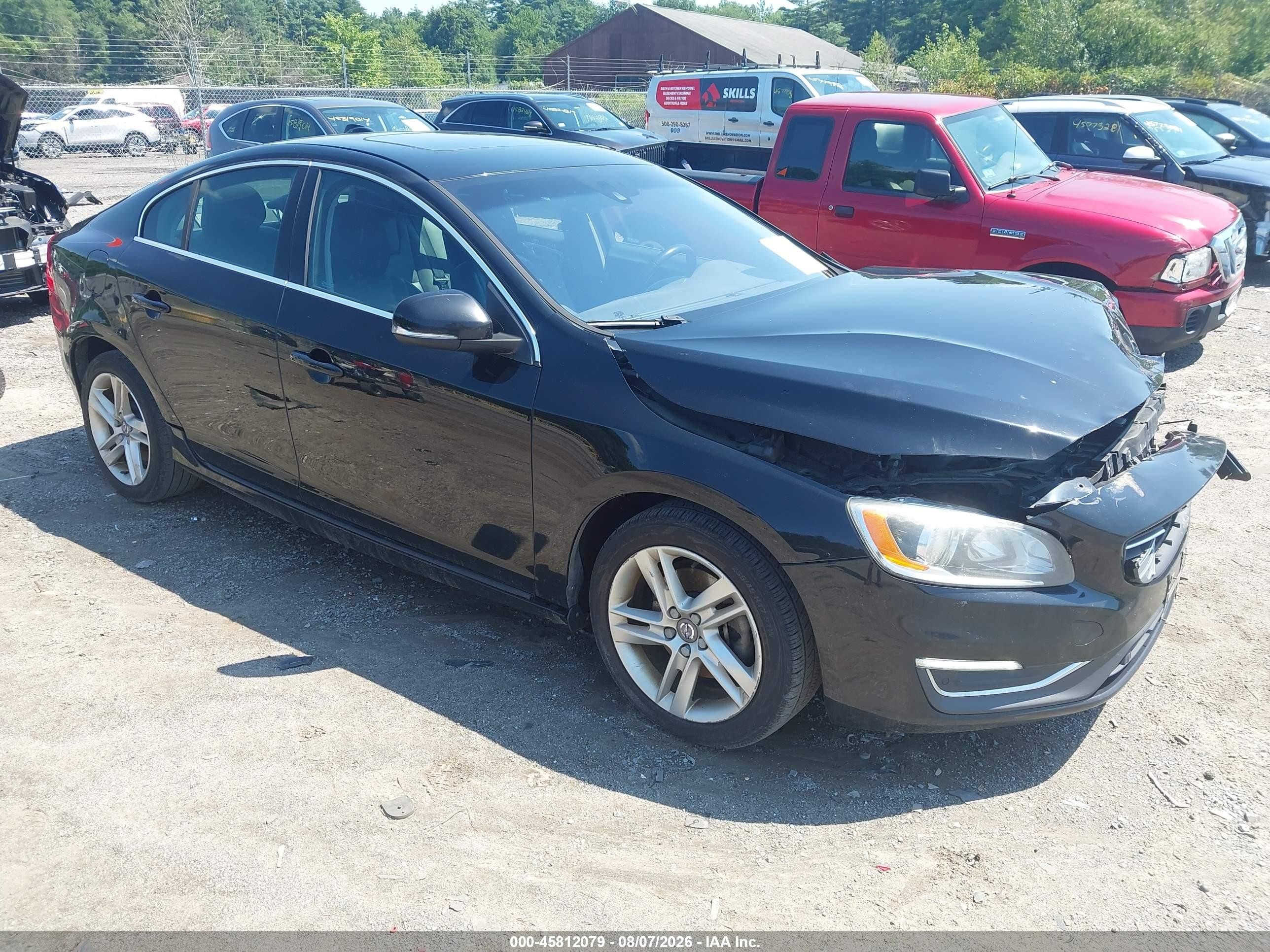 2015 Volvo S60 T5 Premier Black vin: YV126MFK6F1364721