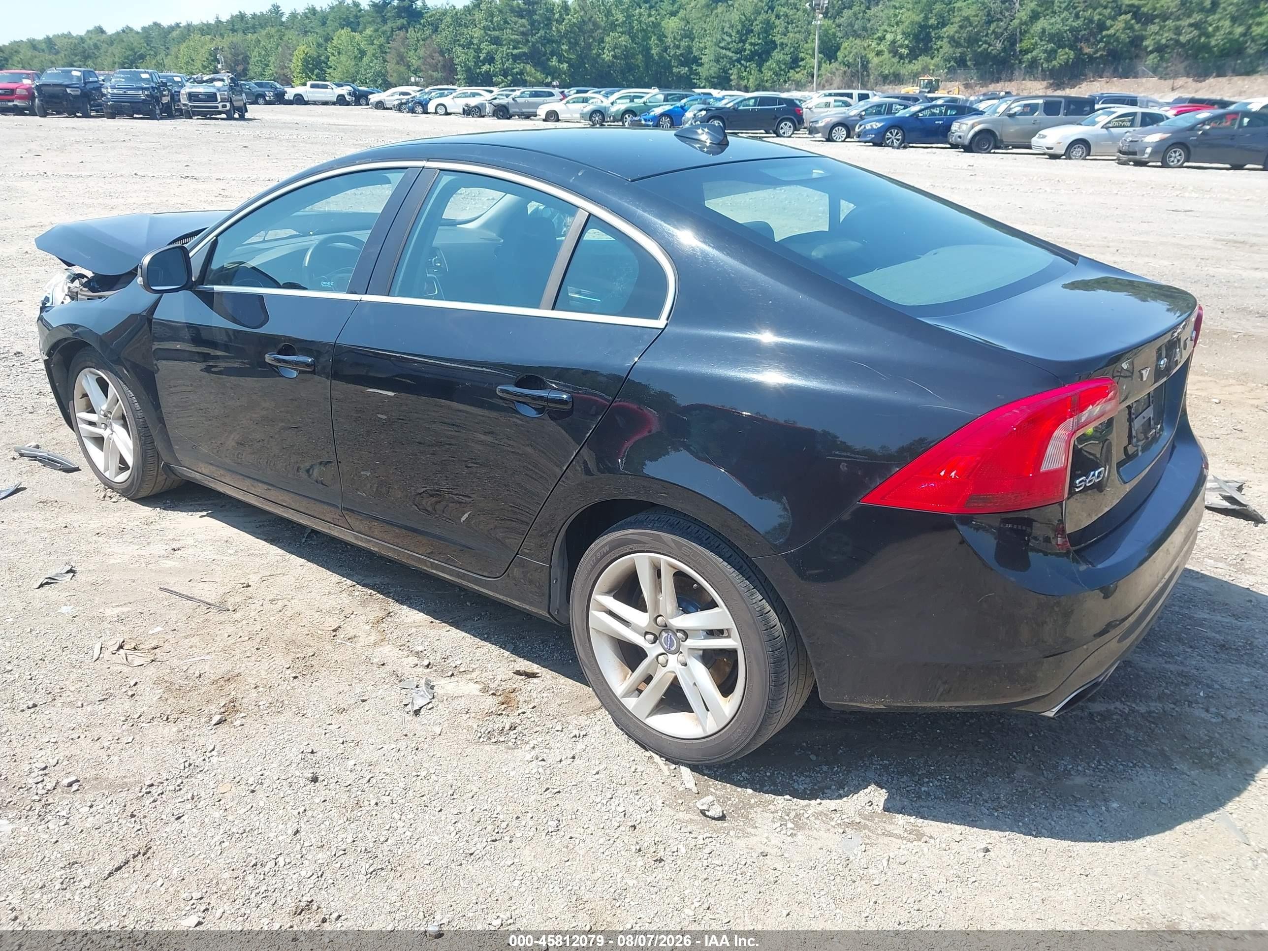 2015 Volvo S60 T5 Premier Черный vin: YV126MFK6F1364721