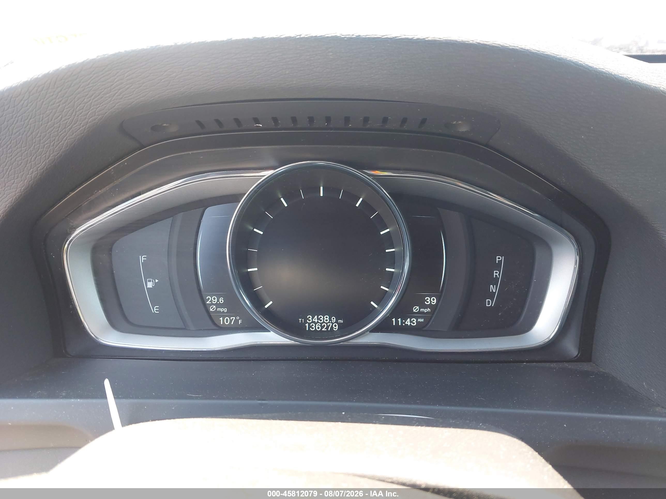2015 Volvo S60 T5 Premier Черный vin: YV126MFK6F1364721