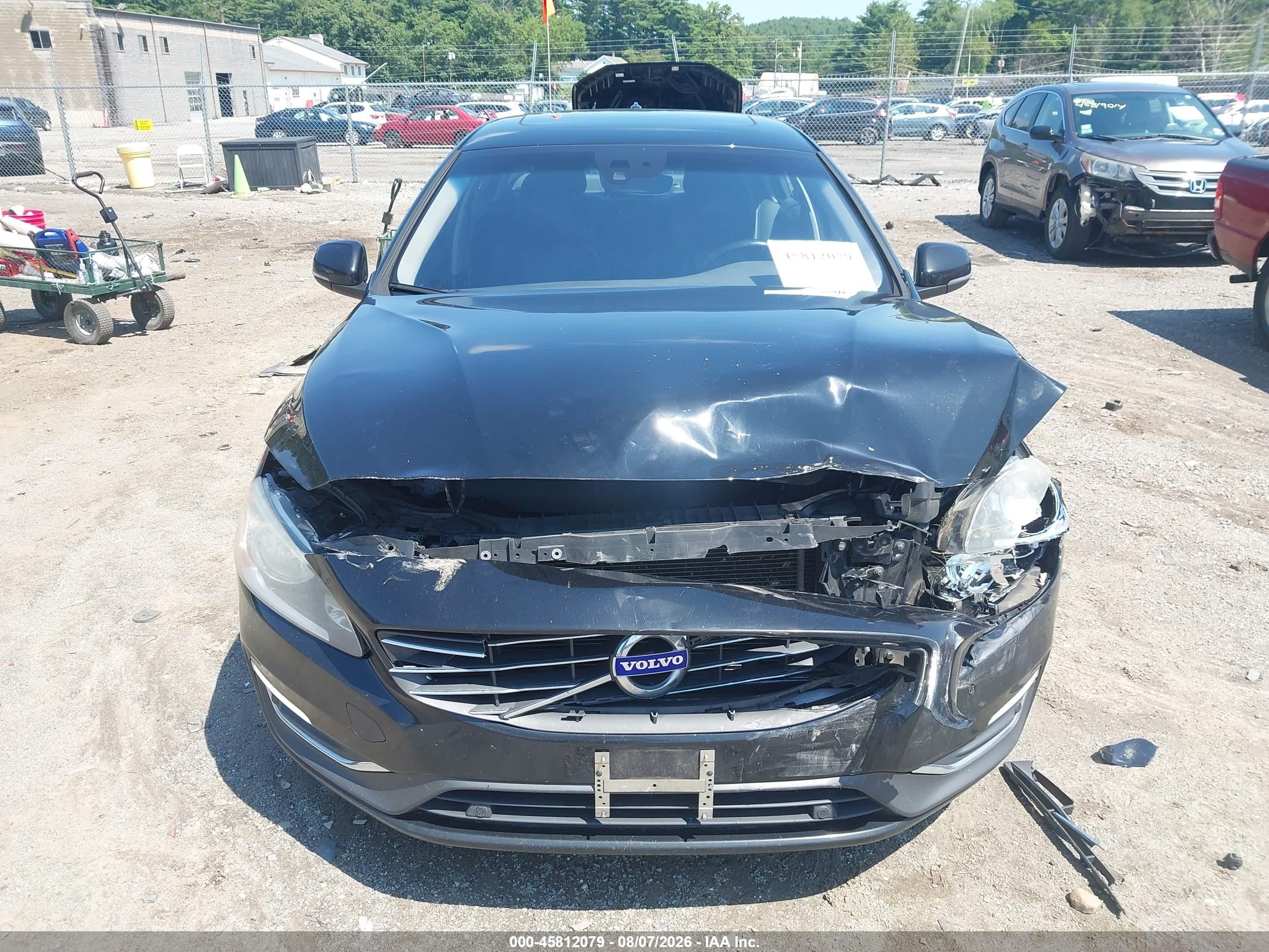 2015 Volvo S60 T5 Premier Черный vin: YV126MFK6F1364721