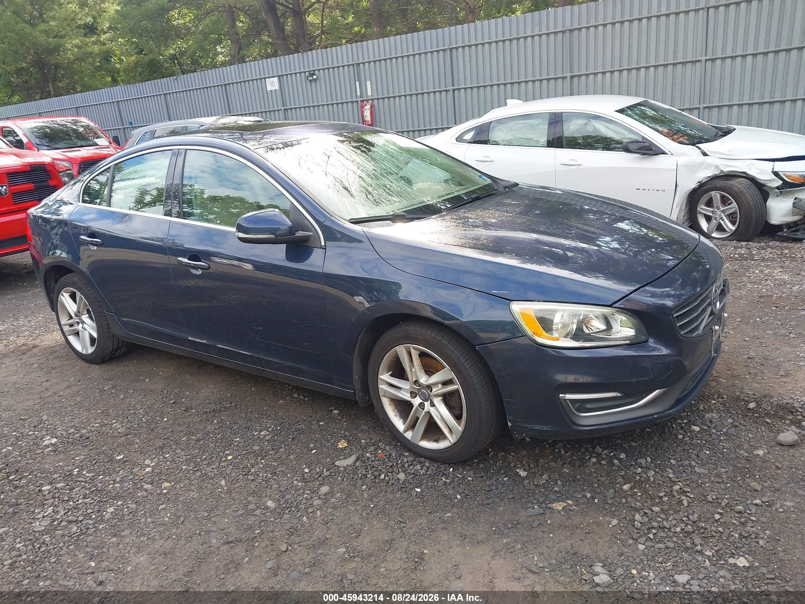 2015 Volvo S60 T5 Premier Blue vin: YV126MFK7F1361021
