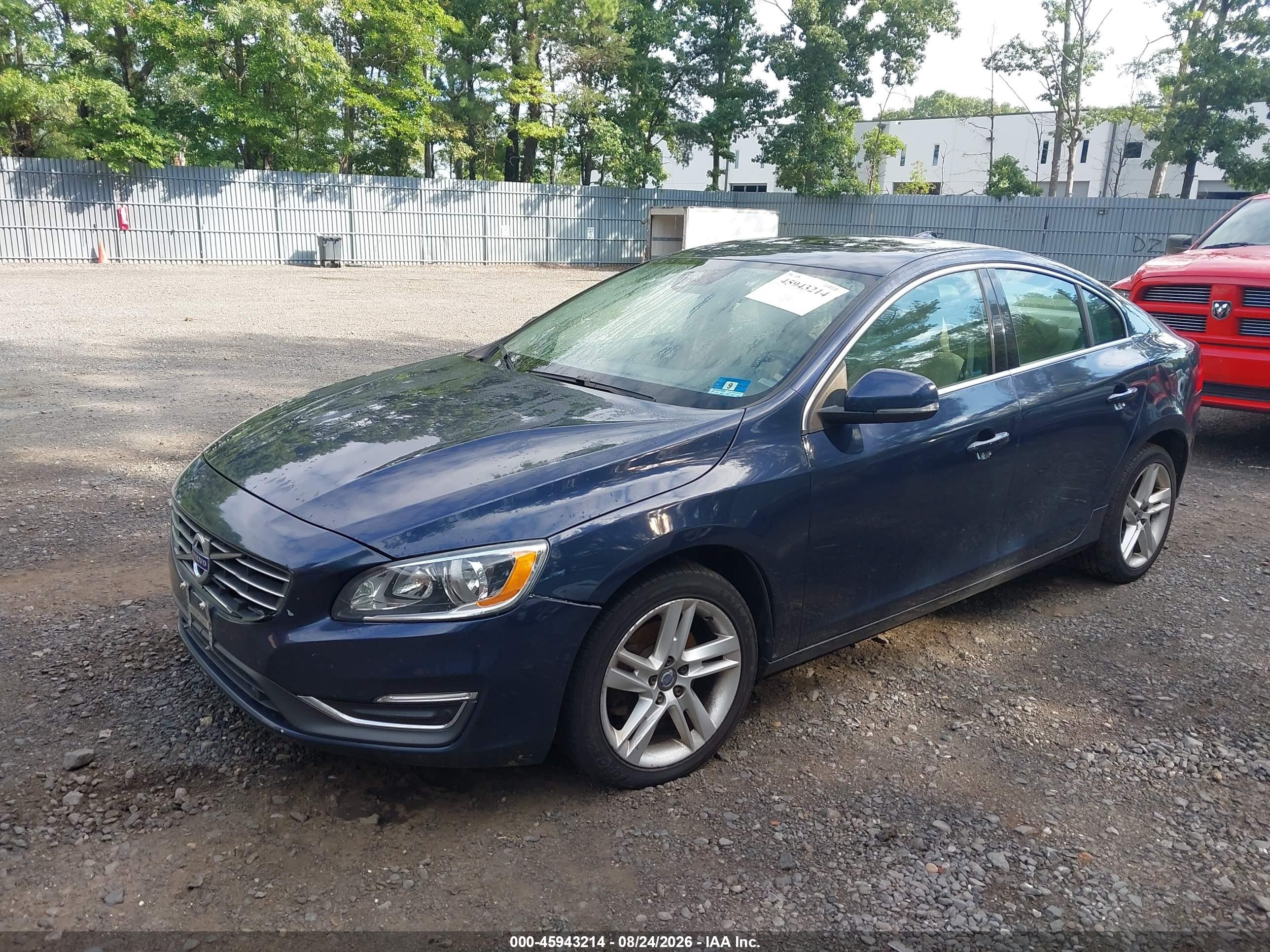 2015 Volvo S60 T5 Premier Blue vin: YV126MFK7F1361021
