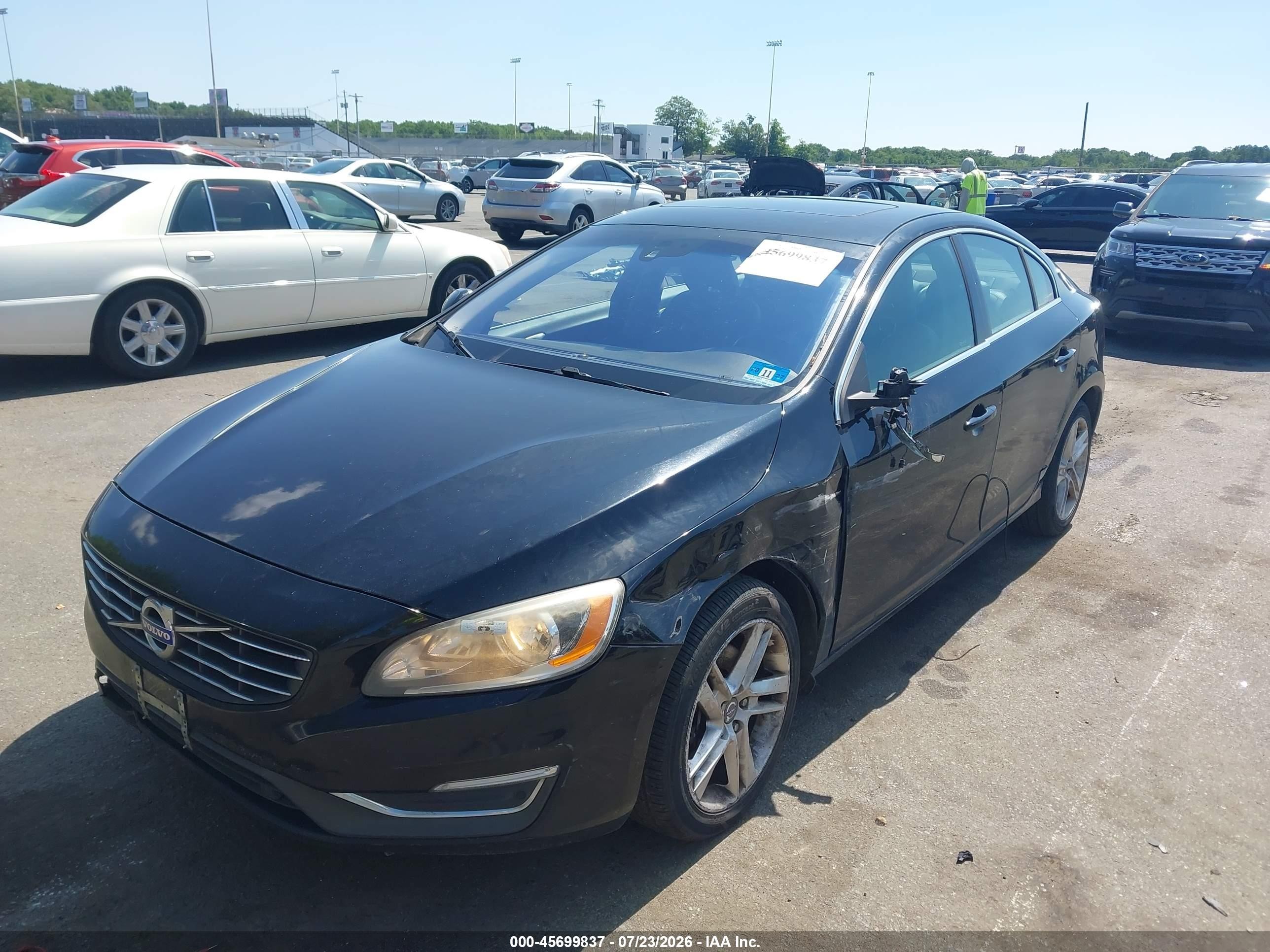 2015 Volvo S60 T5 Premier Black vin: YV126MFK8F1336130