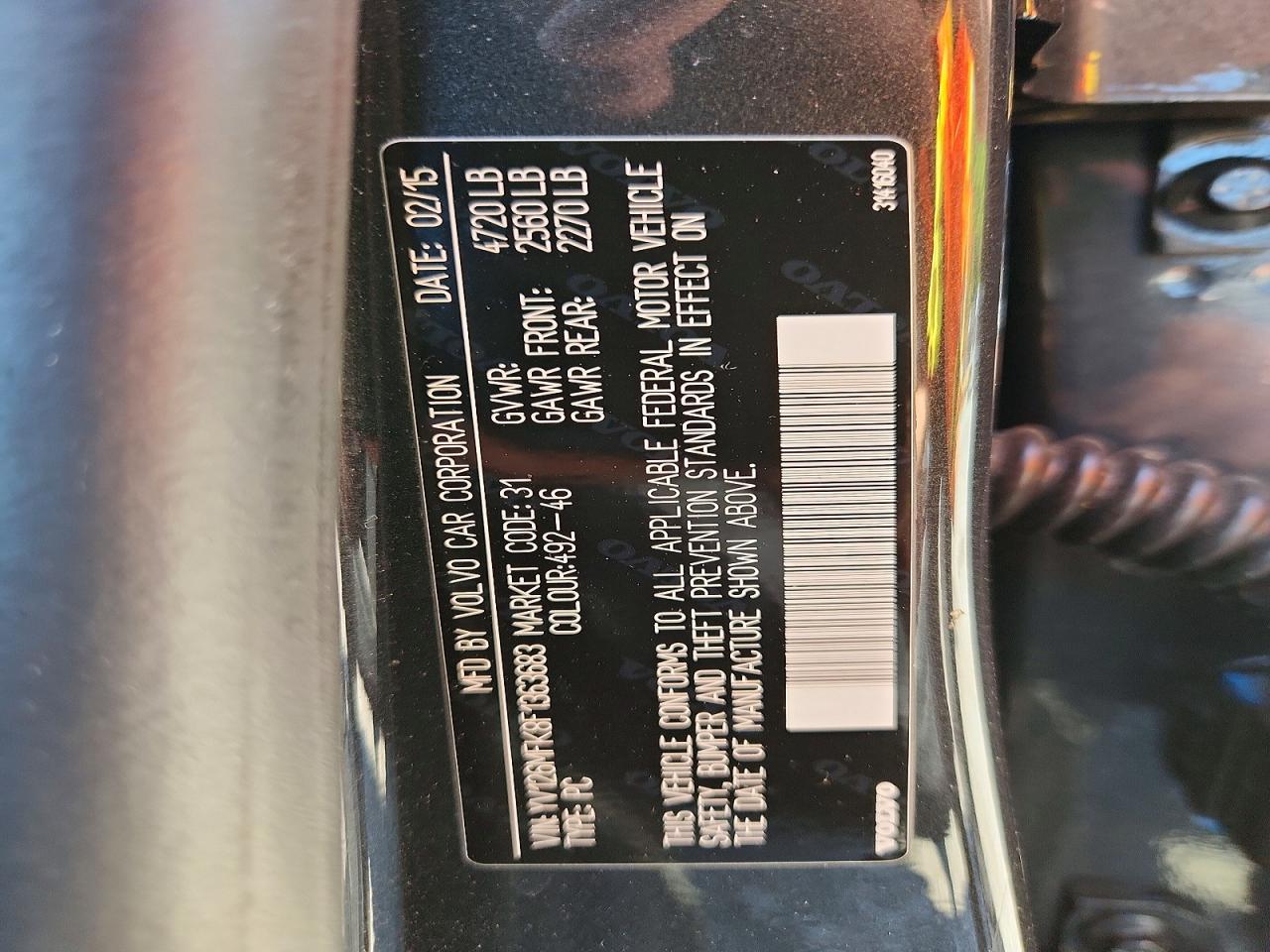 2015 Volvo S60 Premier Gray vin: YV126MFK8F1363683