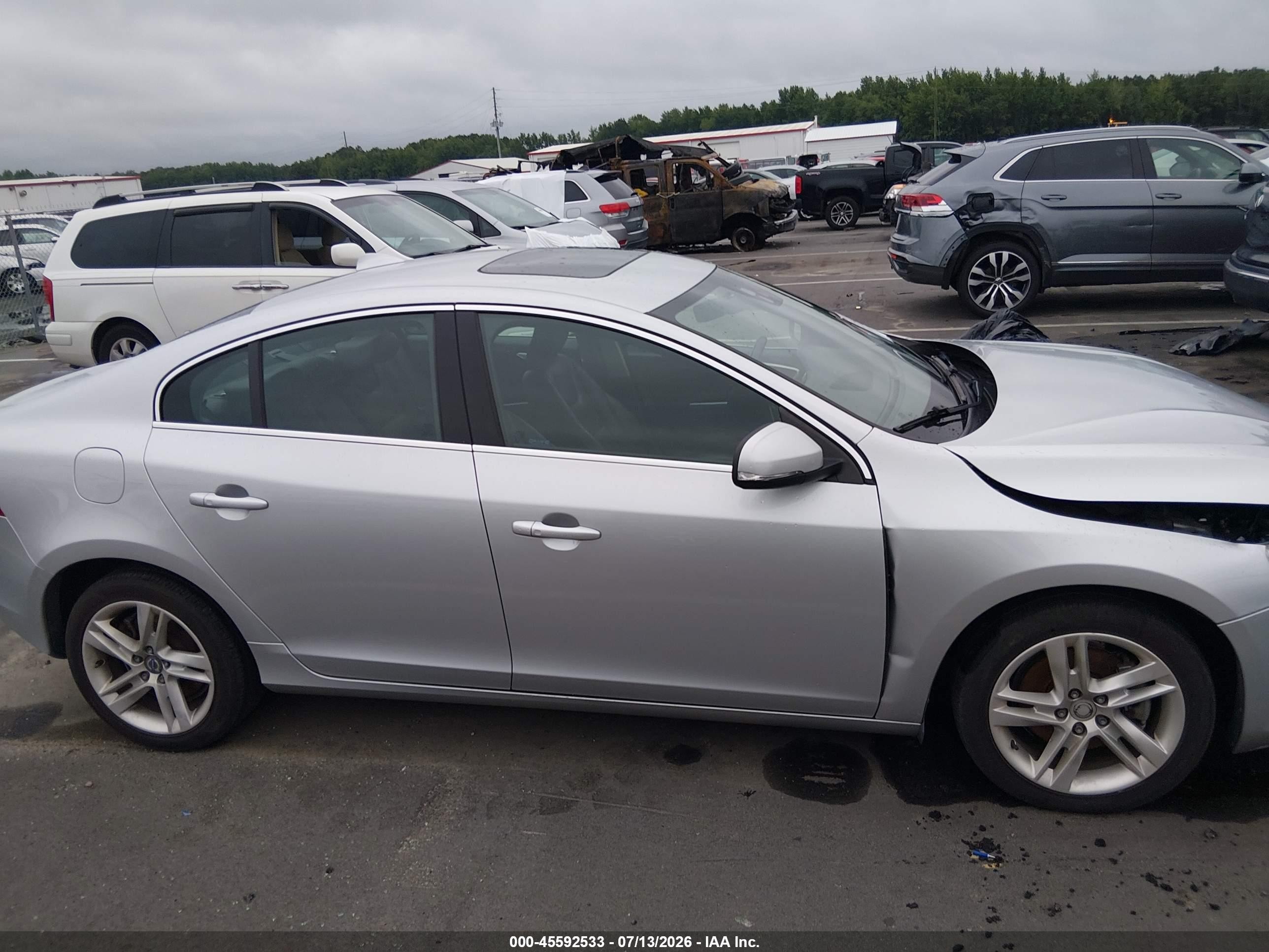 2015 Volvo S60 T5 Platinum Gray vin: YV126MFM2F2361570