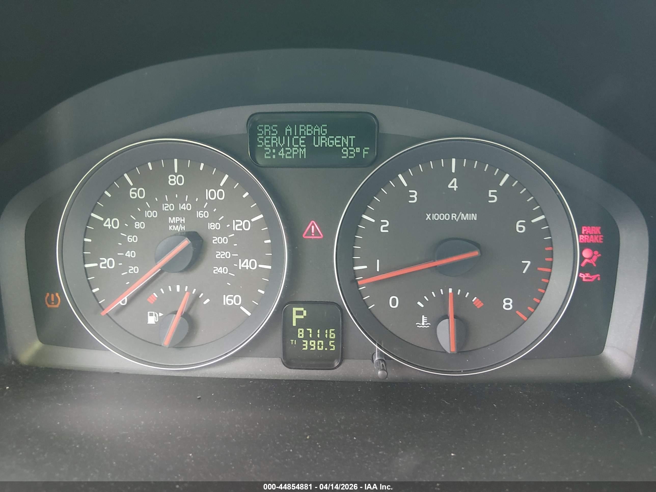 2010 Volvo S40 2.4i Silver vin: YV1382MS1A2497640