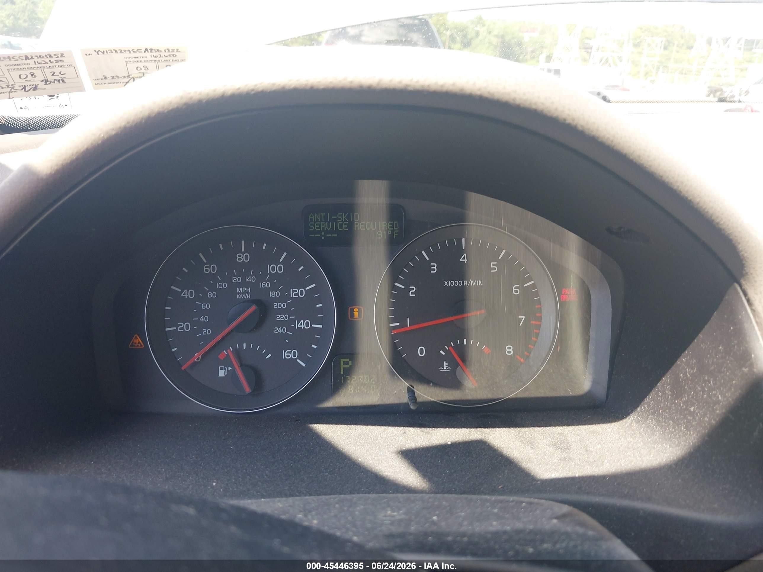 2010 Volvo S40 2.4i Blue vin: YV1382MS5A2501852