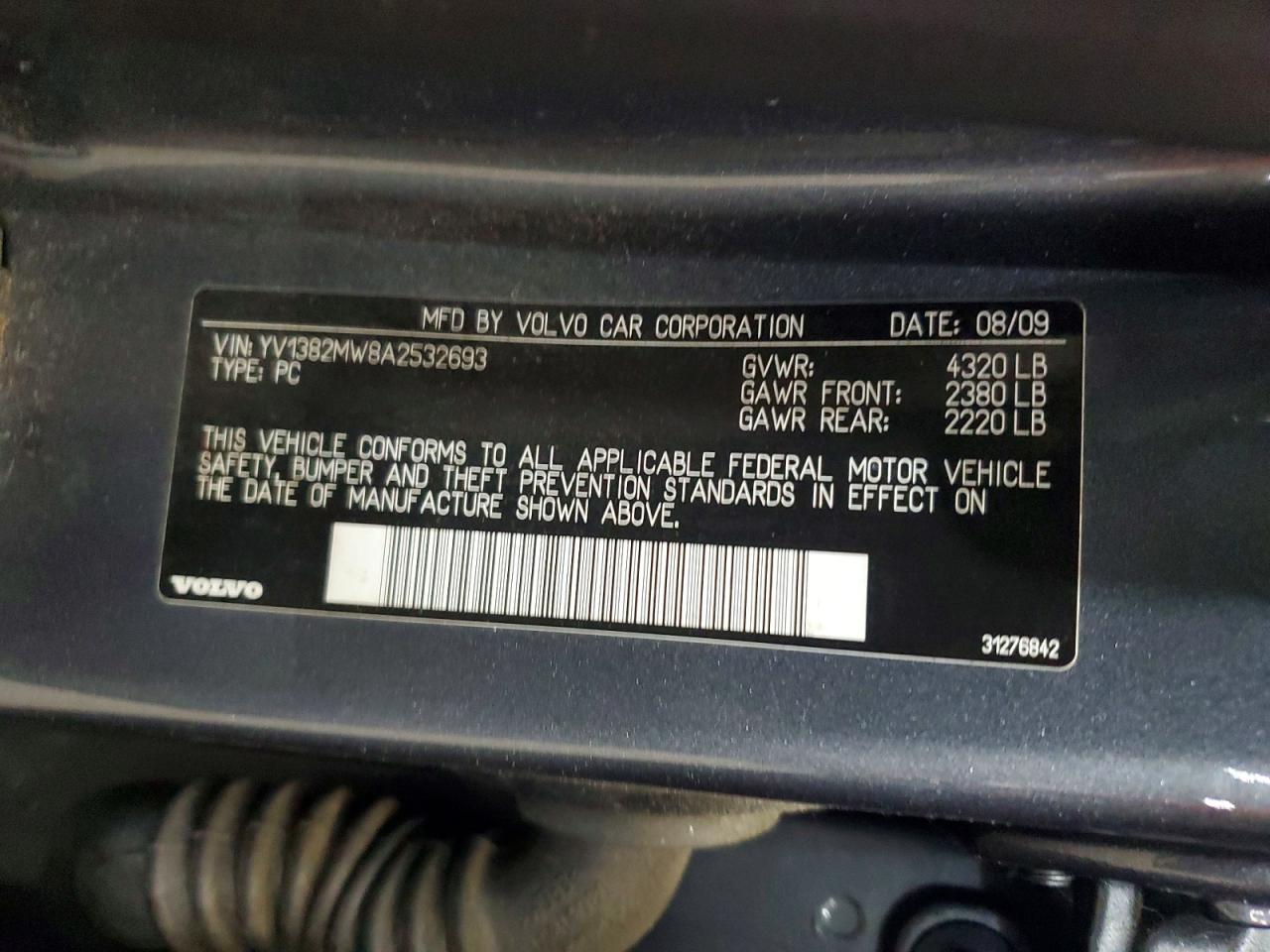 2010 Volvo V50 2.4i Gray vin: YV1382MW8A2532693