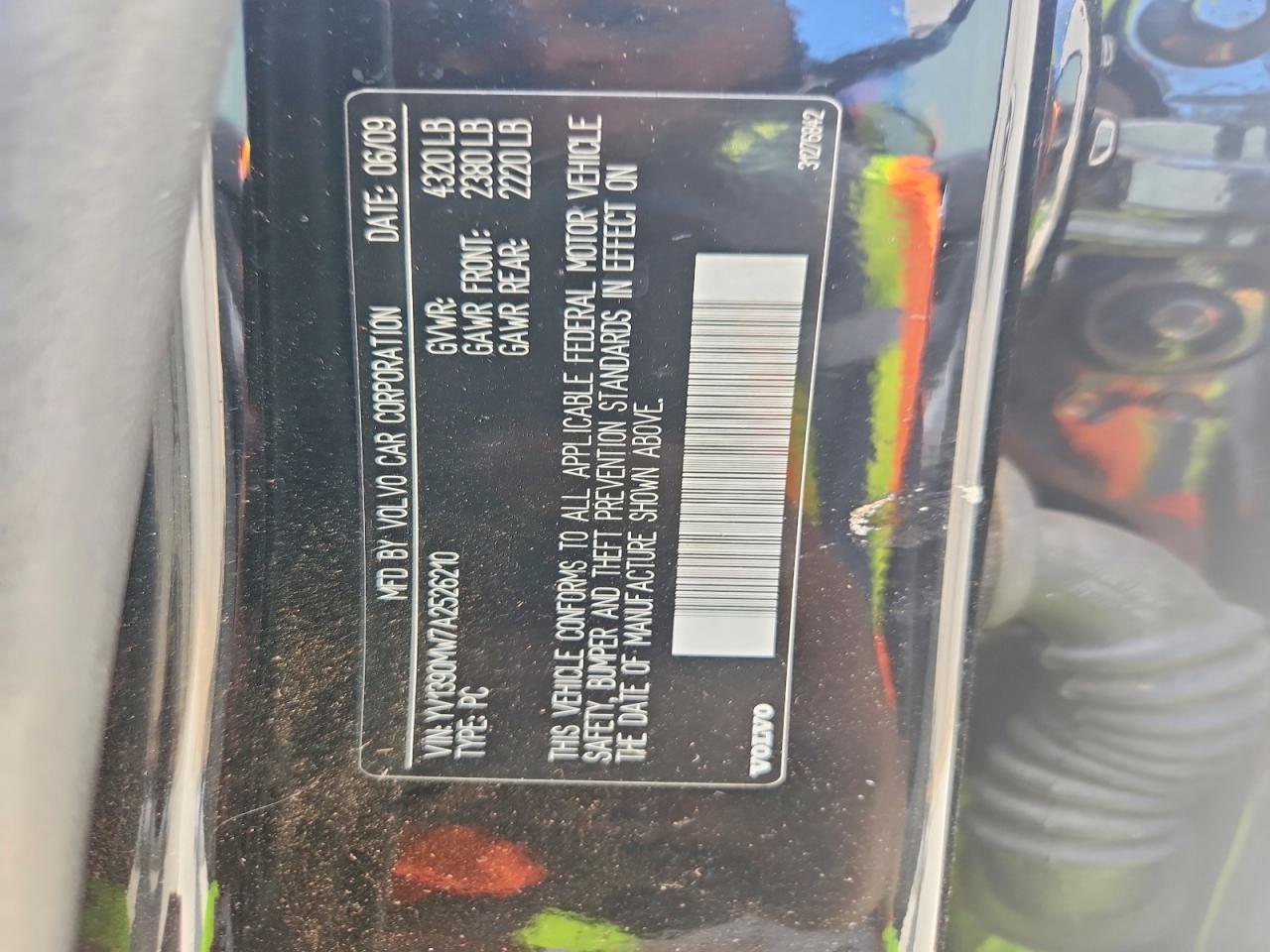 2010 Volvo V50 2.4i Черный vin: YV1390MW7A2526210