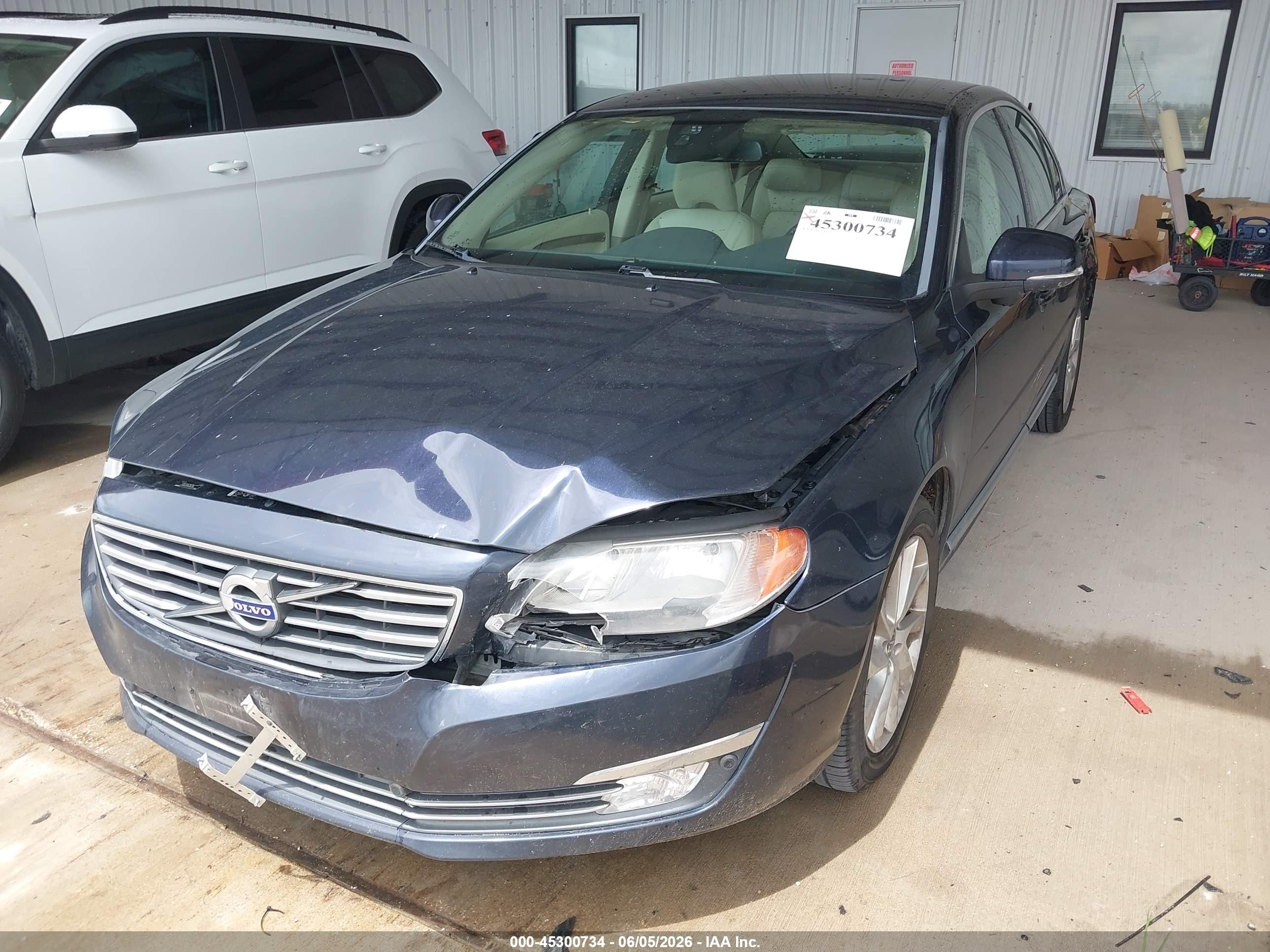2015 Volvo S80 T5 Premier Plus Dark Blue vin: YV140MAC0F1184659
