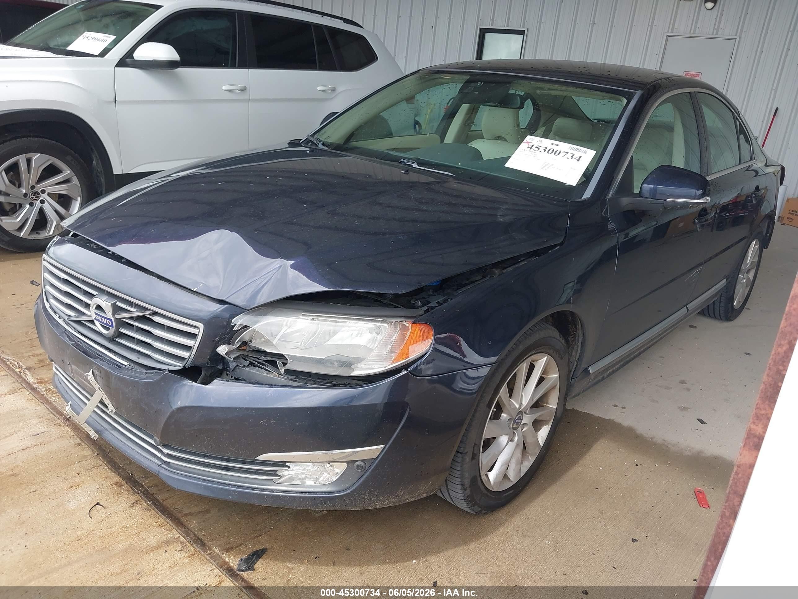 2015 Volvo S80 T5 Premier Plus Dark Blue vin: YV140MAC0F1184659