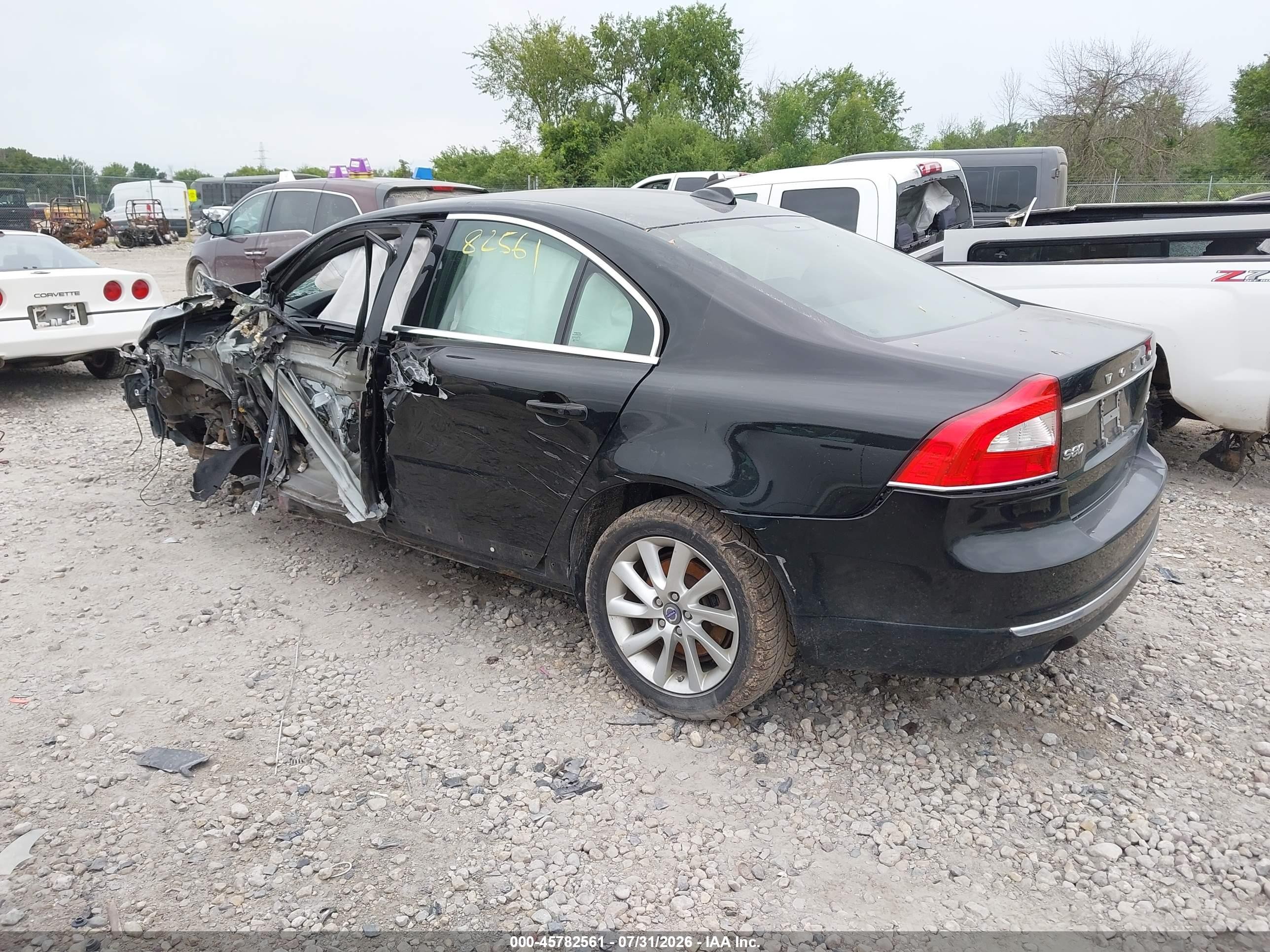 2015 Volvo S80 T5 Premier Plus Black vin: YV140MAC4F1182350