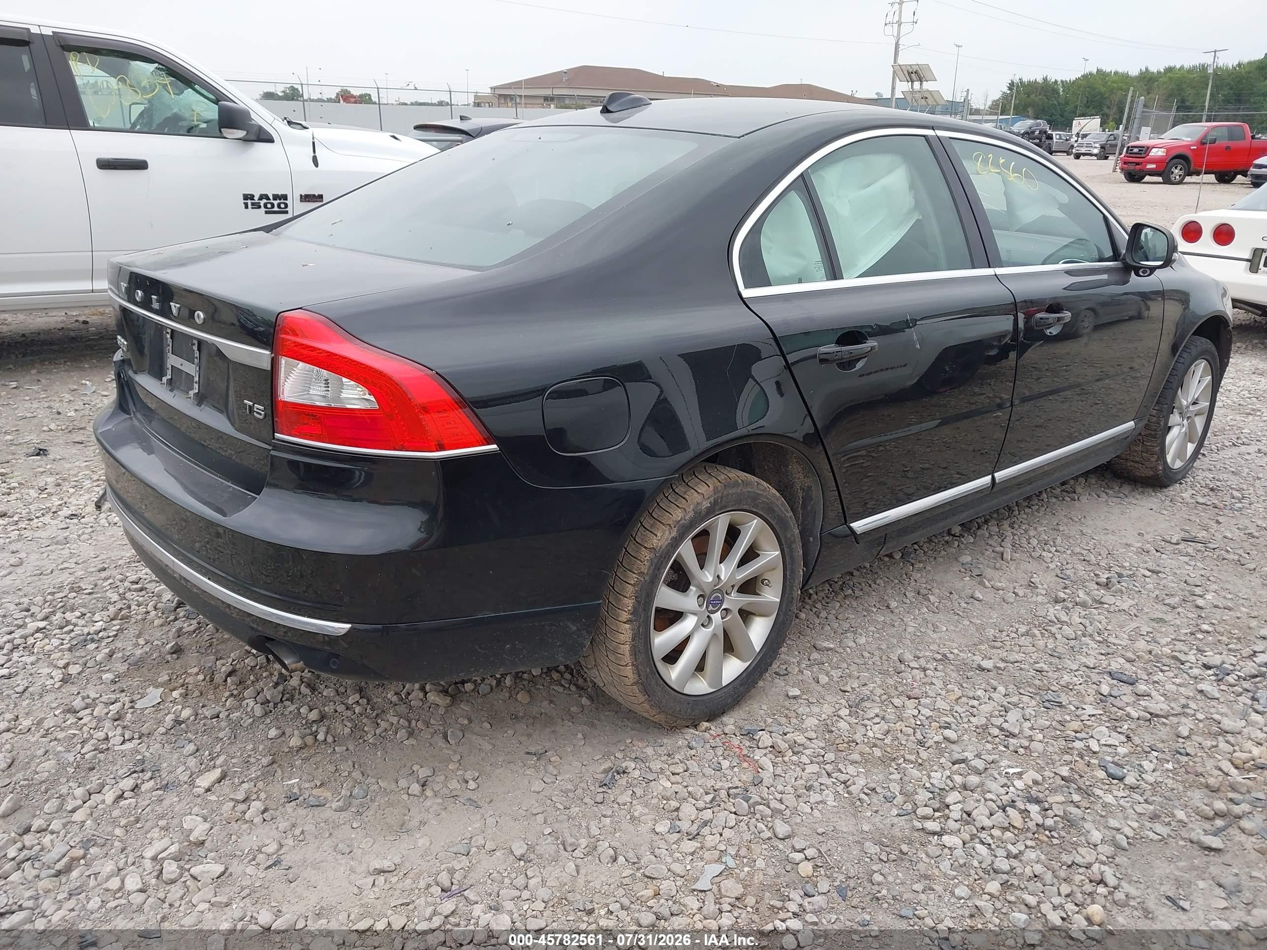 2015 Volvo S80 T5 Premier Plus Black vin: YV140MAC4F1182350