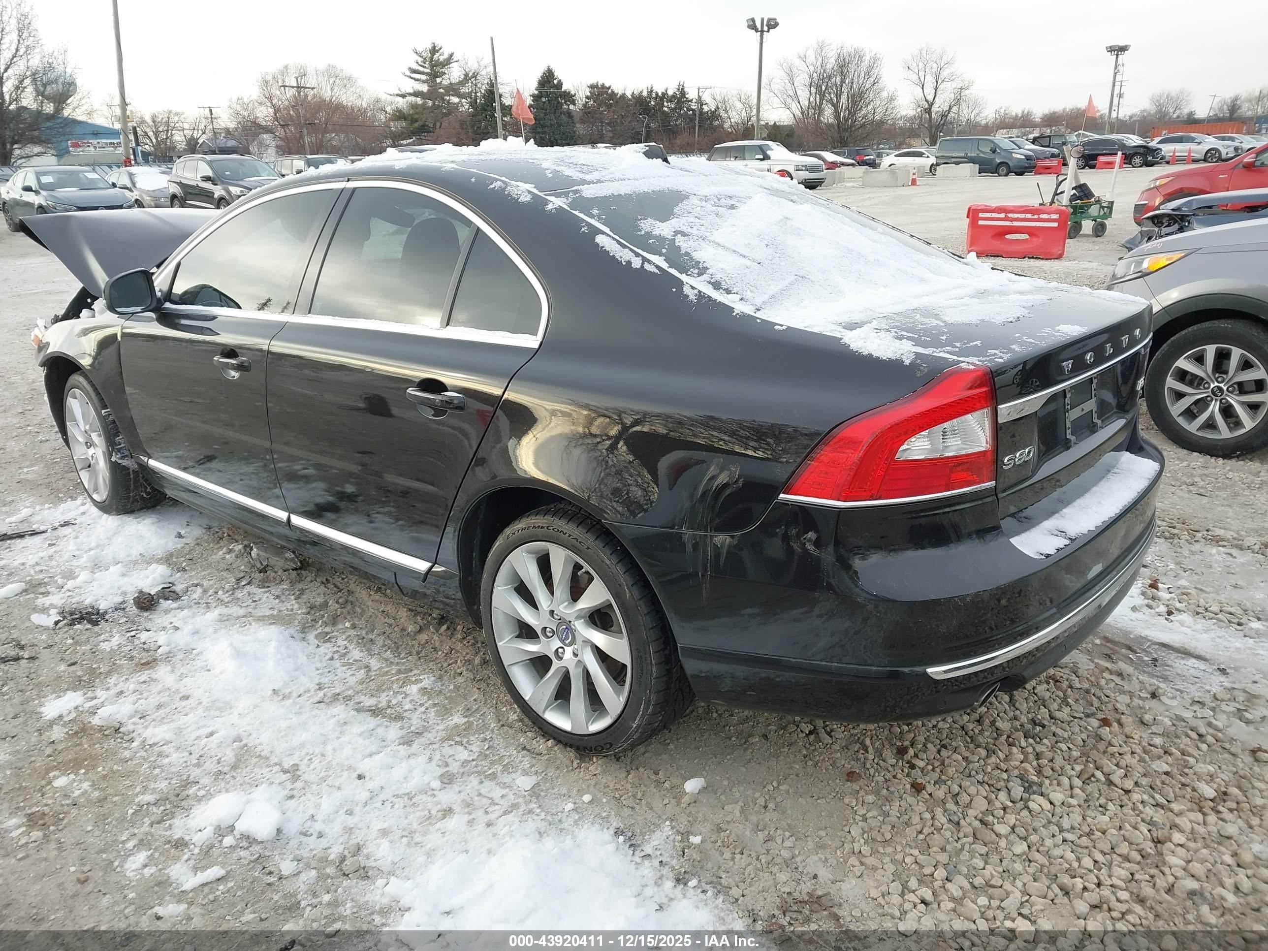 2016 Volvo S80 T5 Drive-e Черный vin: YV140MAK3G1197222