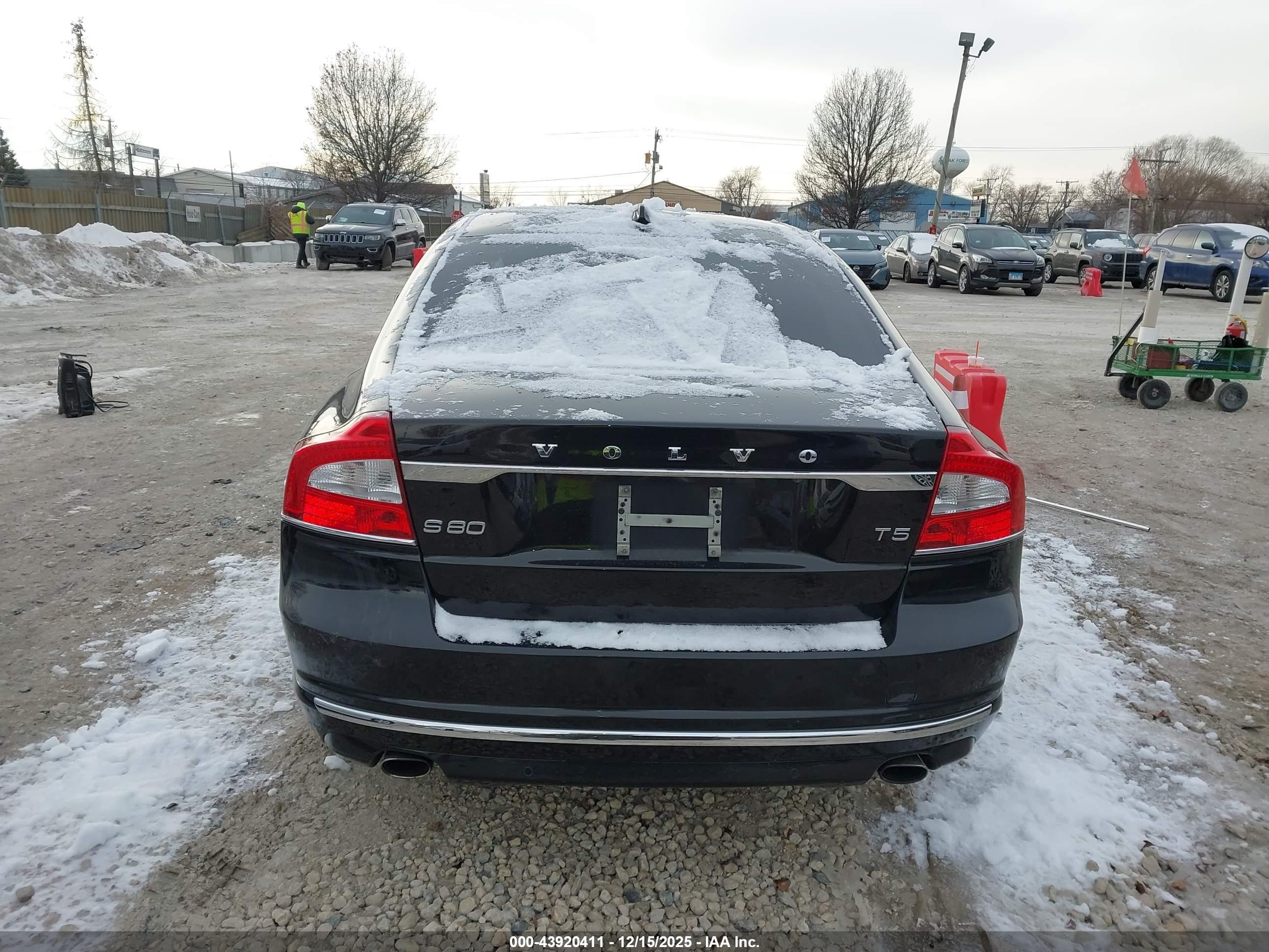 2016 Volvo S80 T5 Drive-e Черный vin: YV140MAK3G1197222