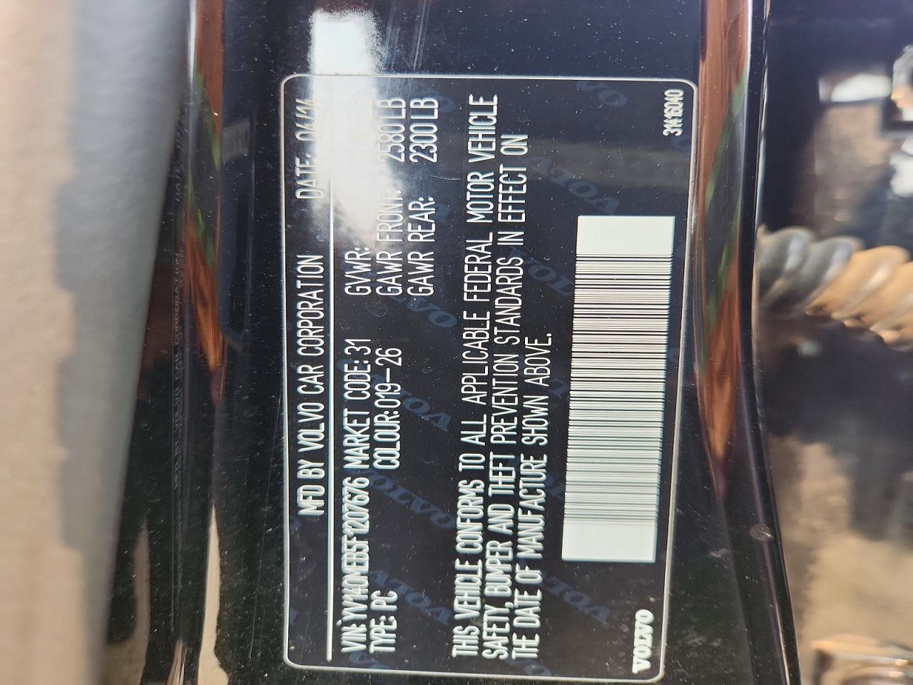 2015 Volvo V60 Premier Black vin: YV140MEB5F1207676