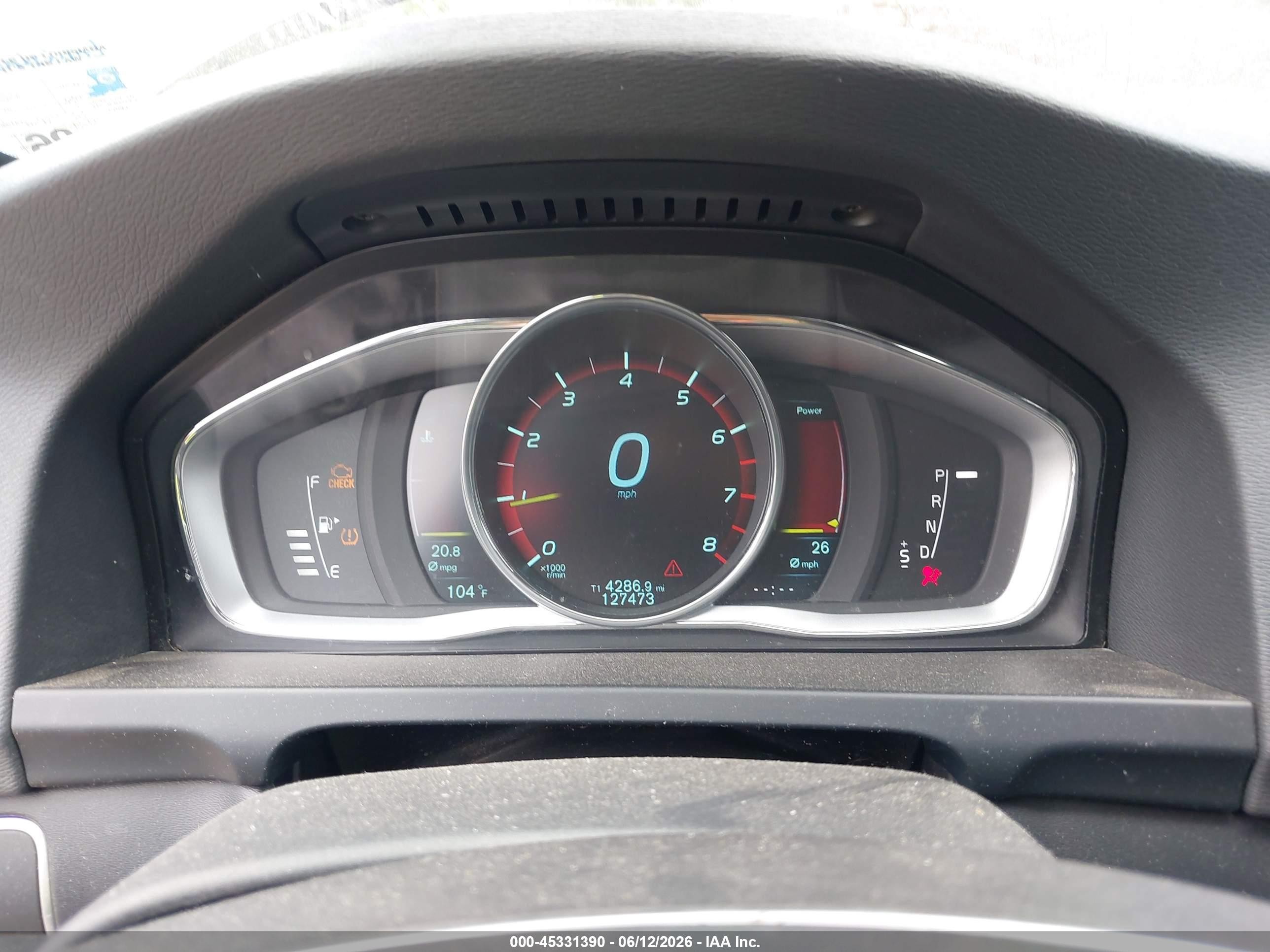 2015 Volvo V60 T5 Premier Plus Black vin: YV140MEC2F1207398