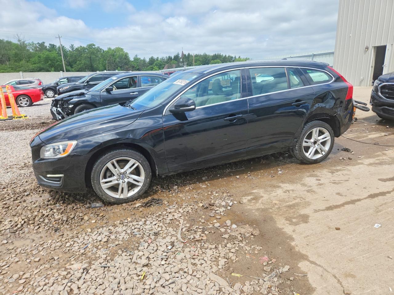 2015 Volvo V60 Premier+ Black vin: YV140MEC2F1213623