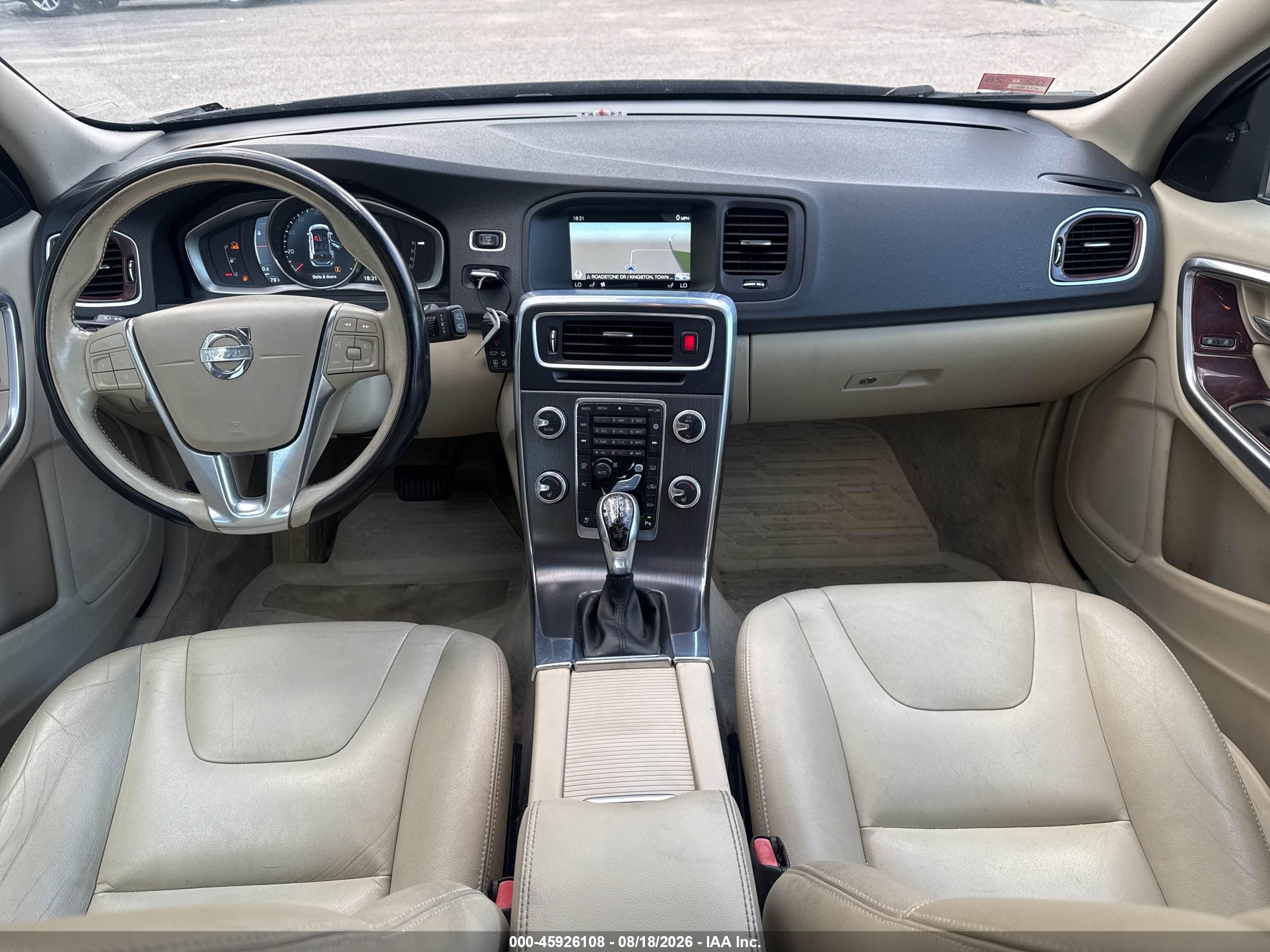 2015 Volvo V60 T5 Premier Blue vin: YV140MEK6F1254733