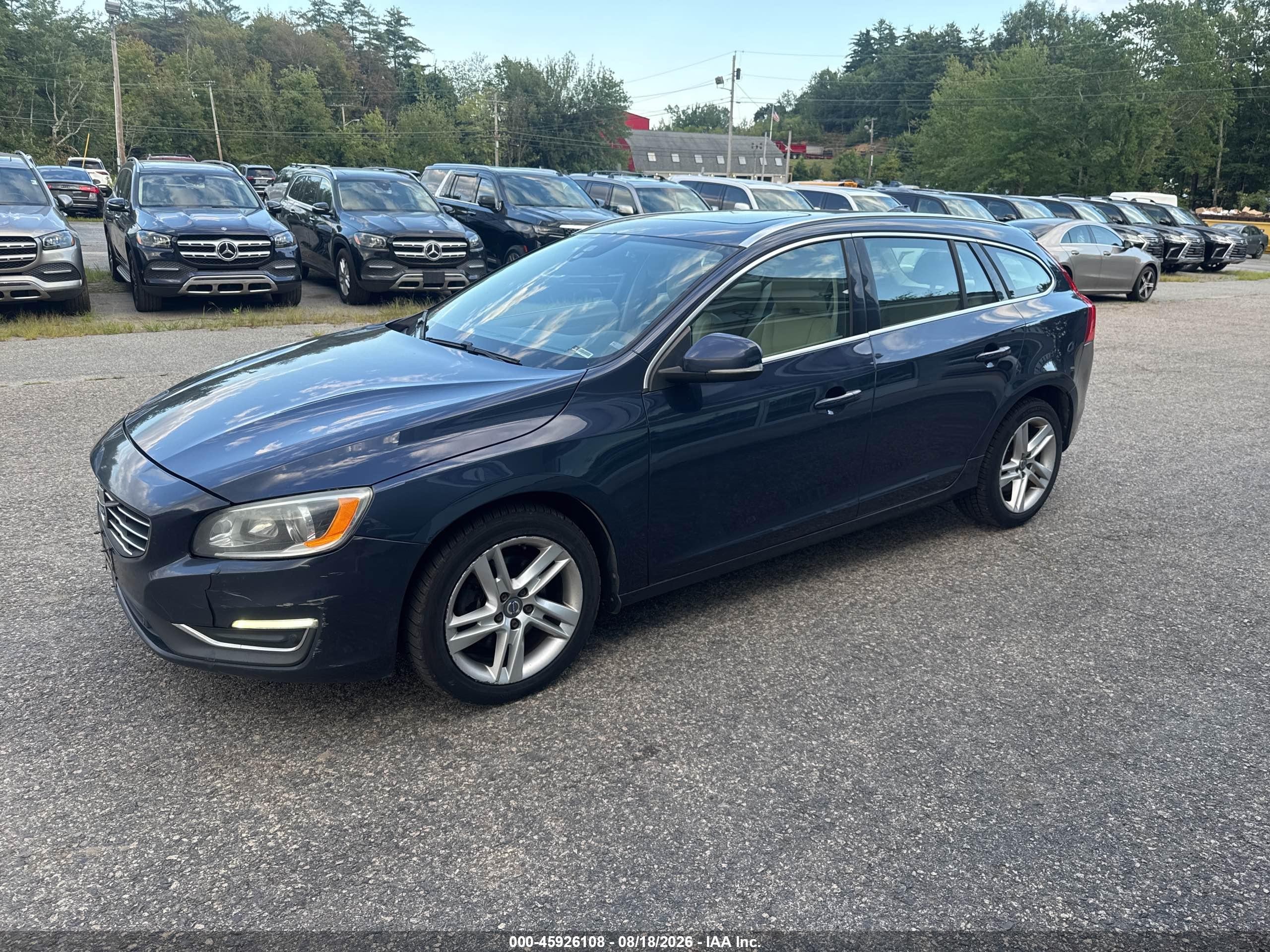2015 Volvo V60 T5 Premier Blue vin: YV140MEK6F1254733