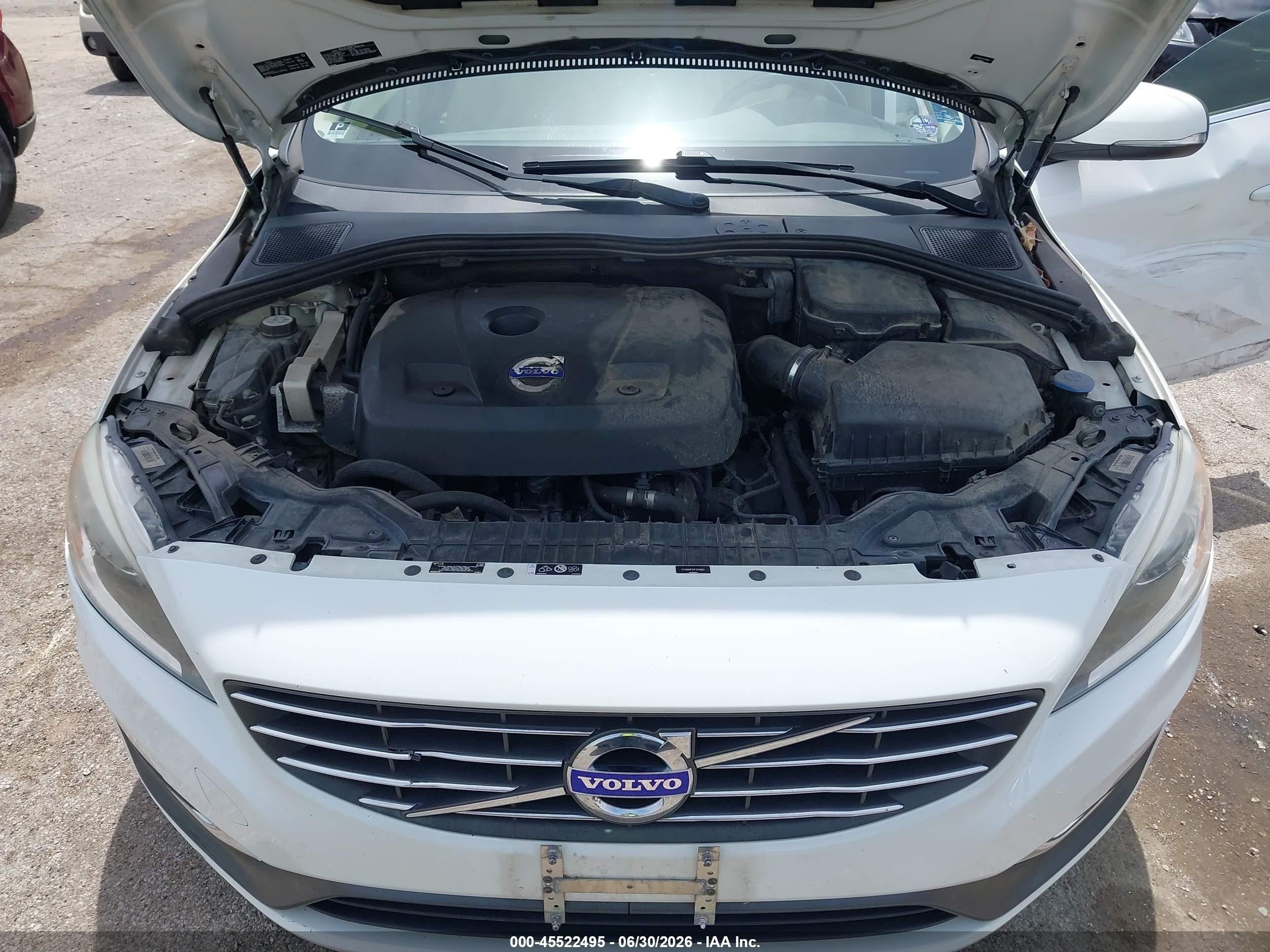 2015 Volvo S60 T5 Premier Plus White vin: YV140MFC1F1311623