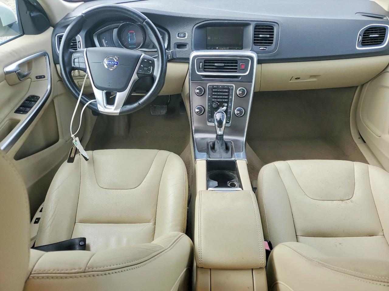 2015 Volvo S60 Premier+ White vin: YV140MFC4F1311745
