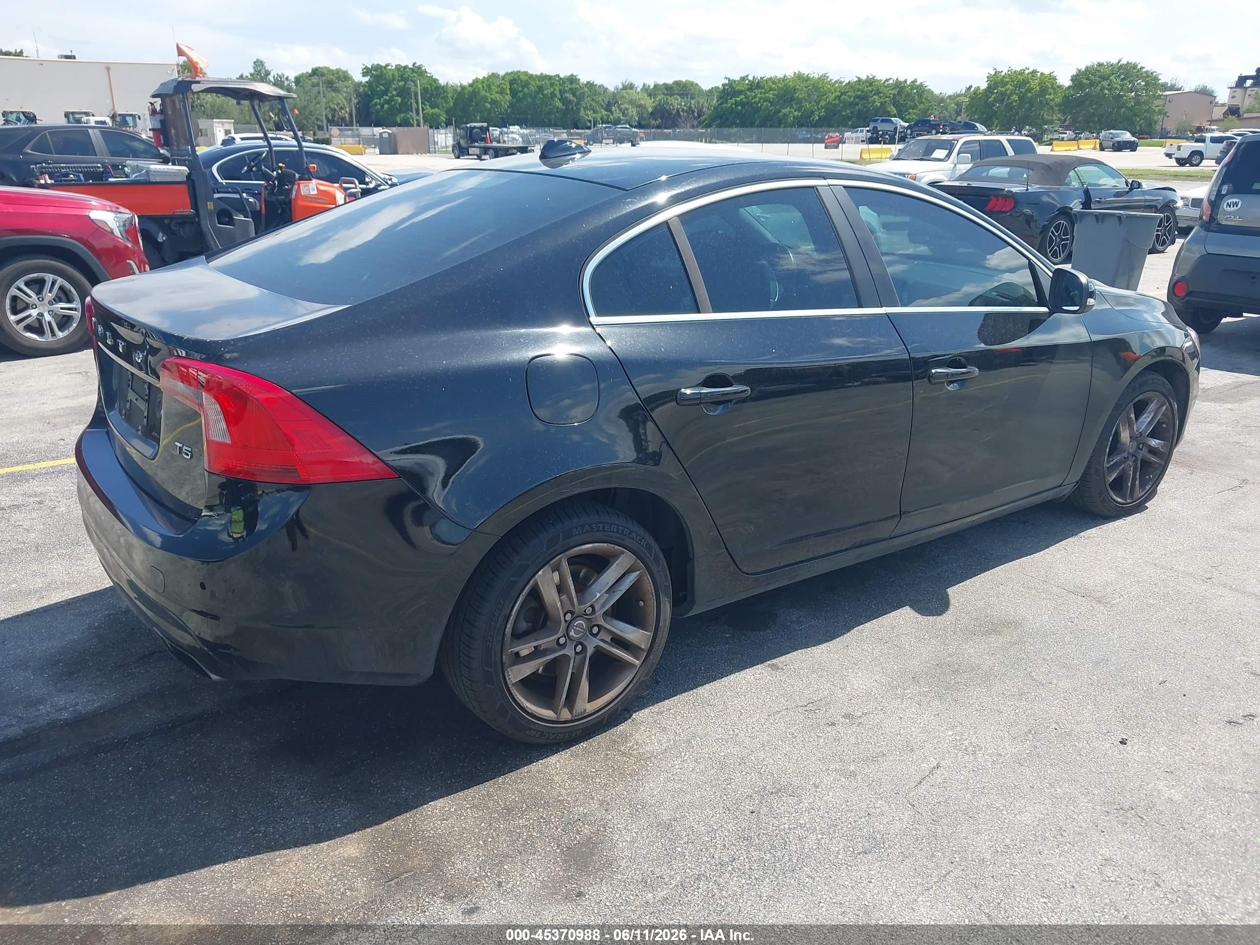 2015 Volvo S60 T5 Premier Plus Black vin: YV140MFC4F1317884