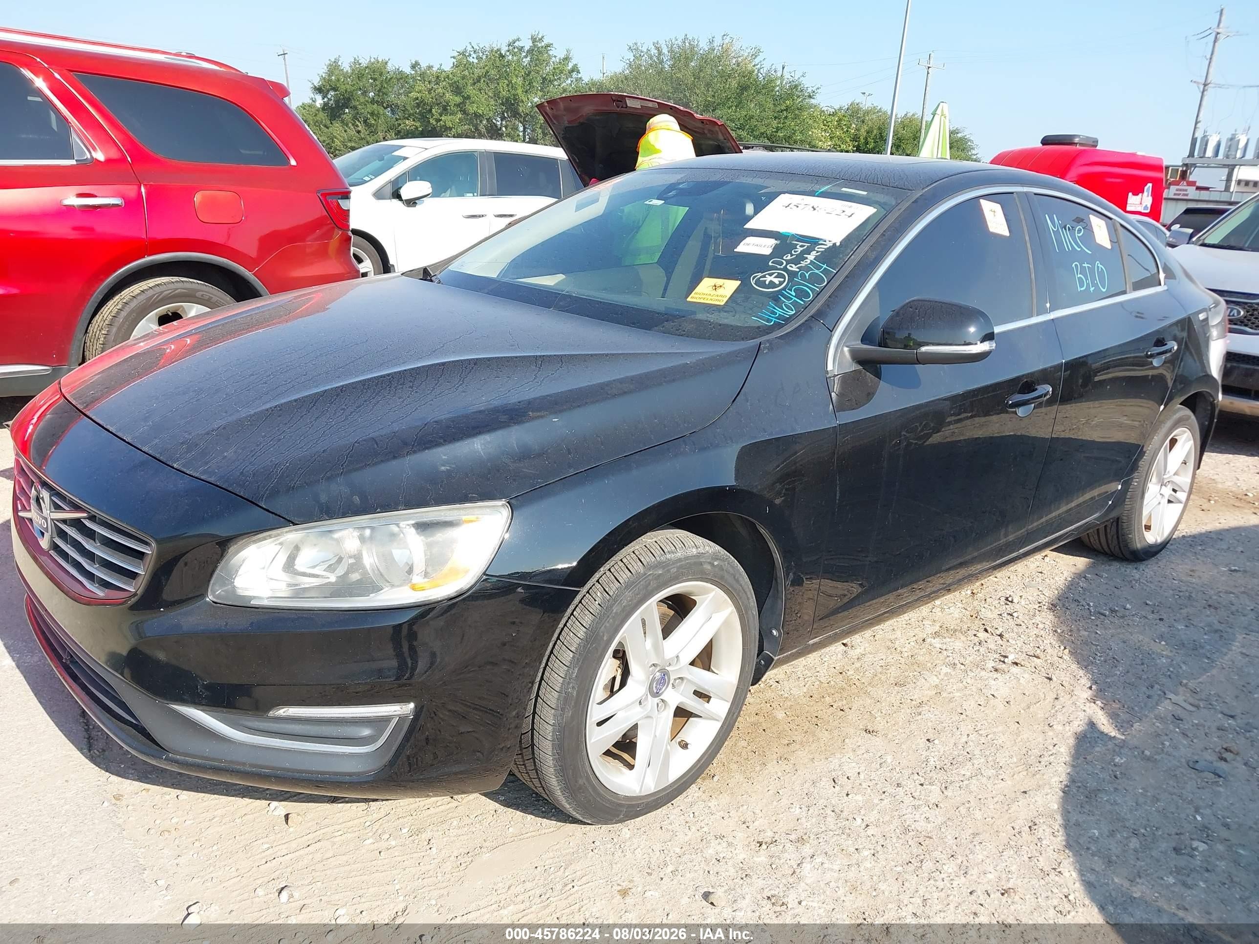 2015 Volvo S60 T5 Premier Plus Black vin: YV140MFC5F1307168
