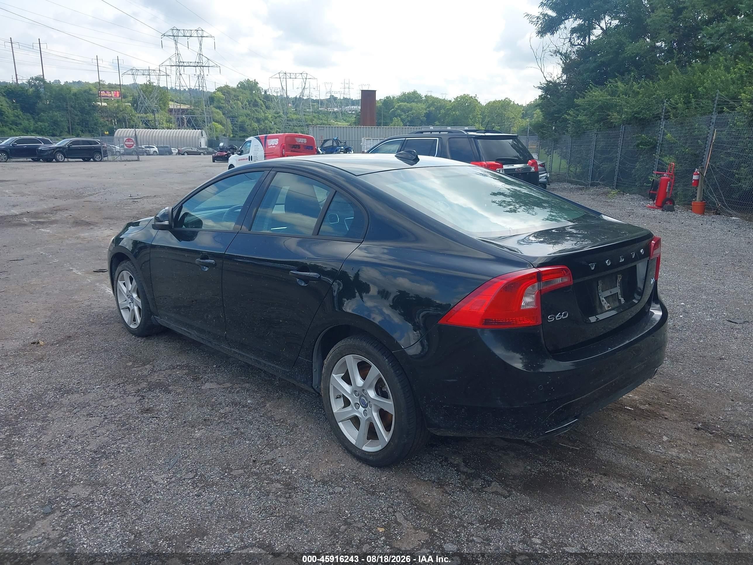 2015 Volvo S60 T5 Black vin: YV140MFJ5F1343182