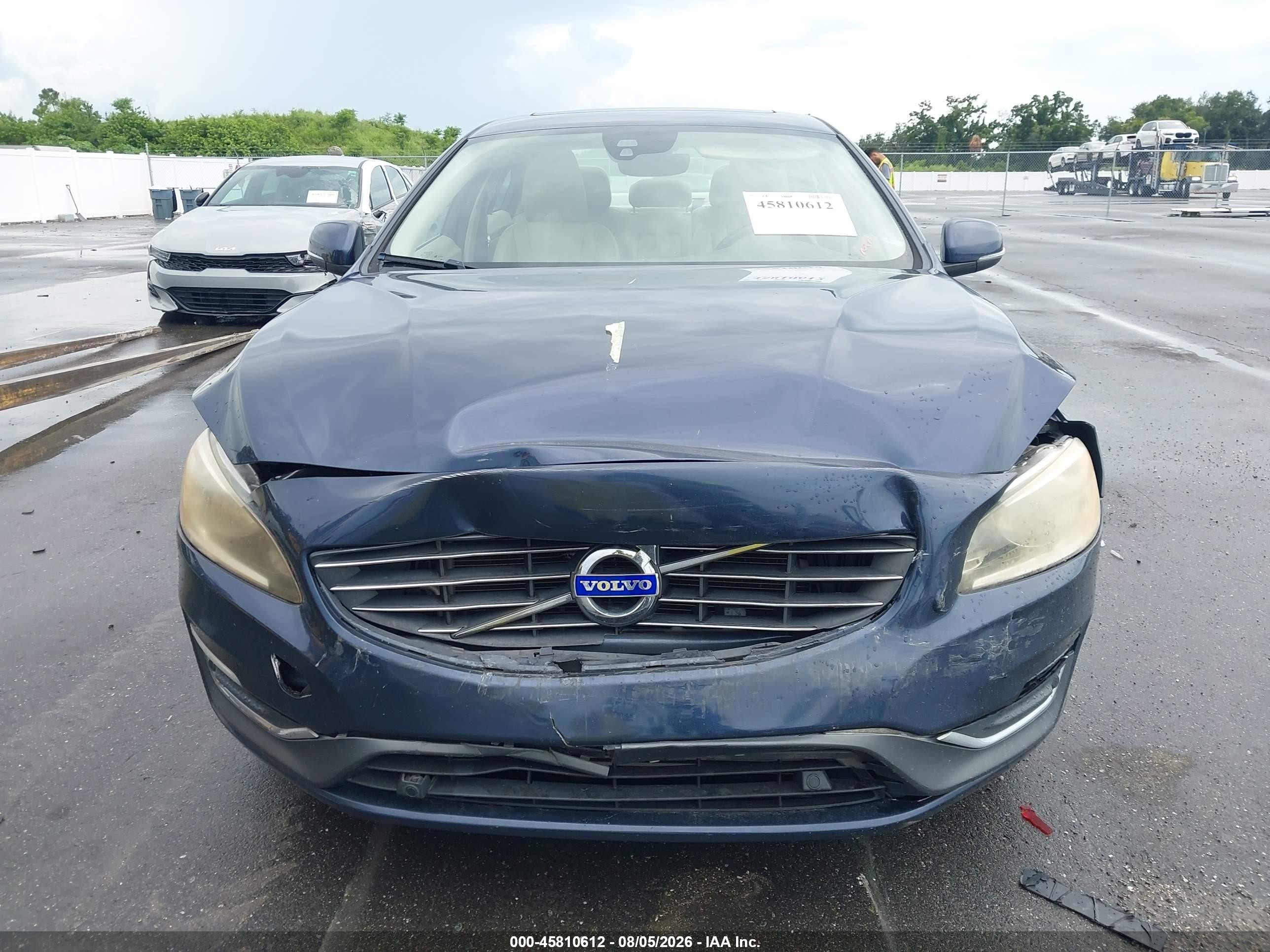 2015 Volvo S60 T5 Premier Dark Blue vin: YV140MFK0F1335323